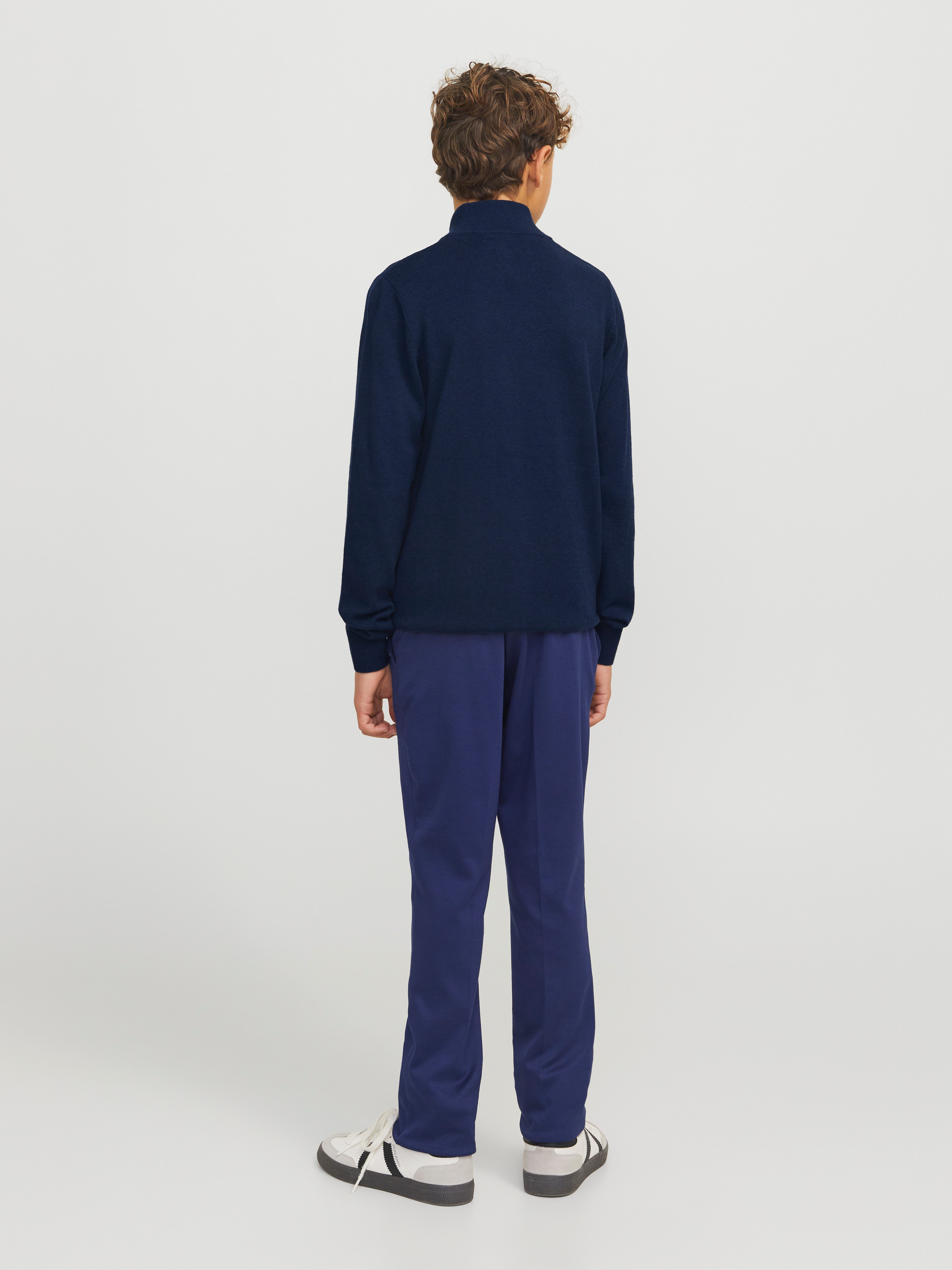 Jack & Jones Junior Schipperstrui JJEEMIL KNIT HALF ZIP NOOS JNR