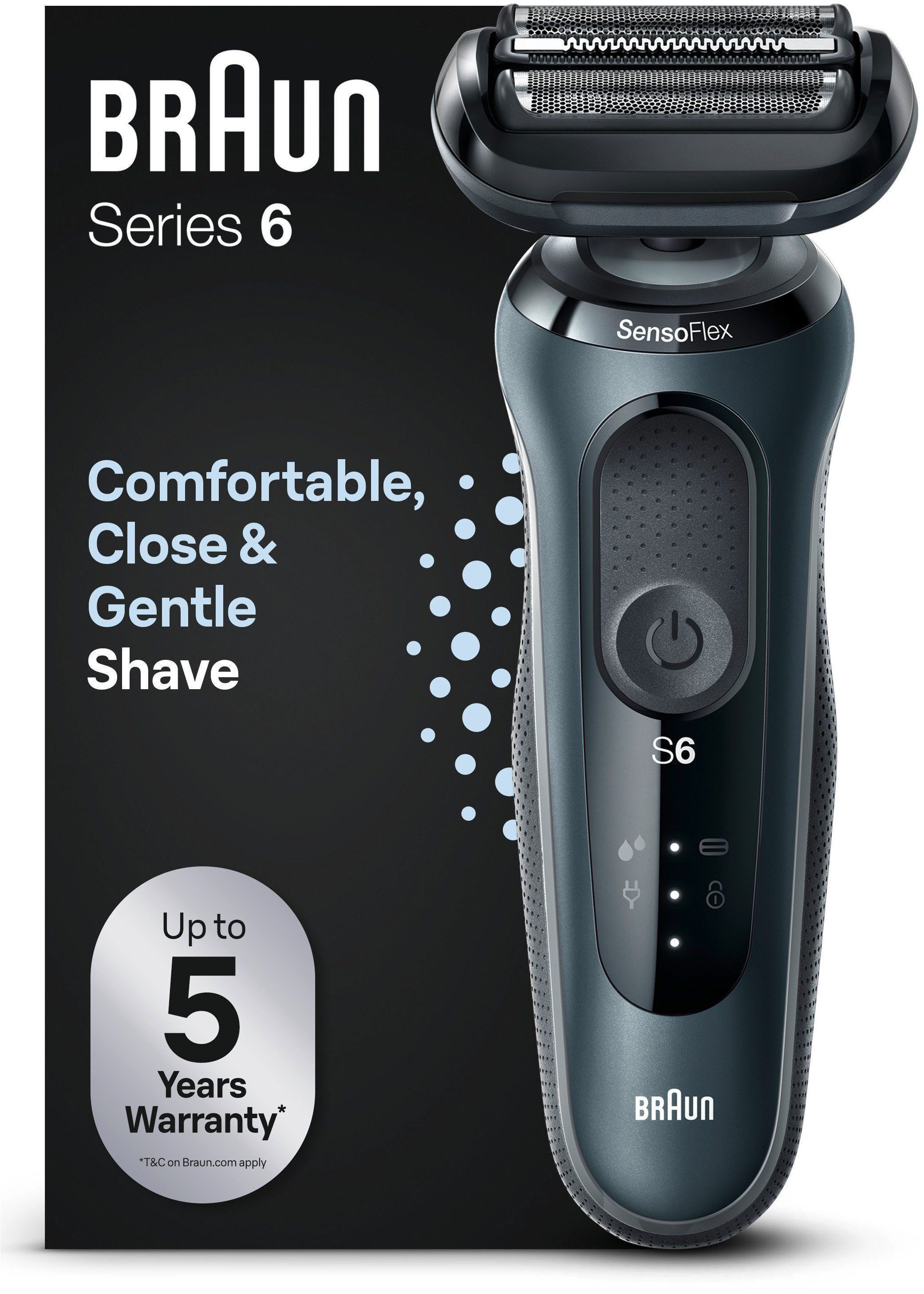Braun Elektrisch scheerapparaat Series 6 61-N1000s scheersets grijs