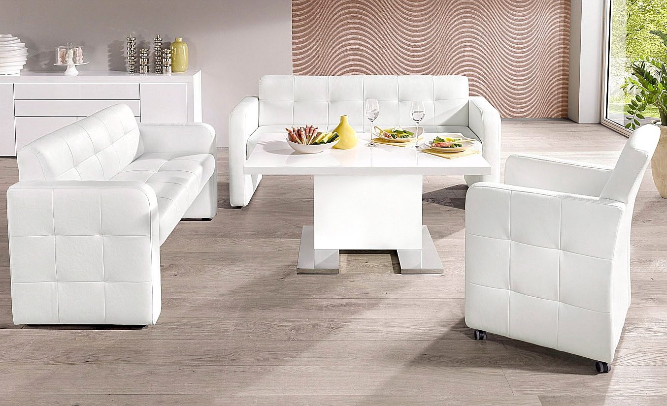 exxpo - sofa fashion 2-zitsbank Barista, modern en comfortabel, hoog zitcomfort moderne zit- en rugverwerking, vrij in de ruimte te plaatsen