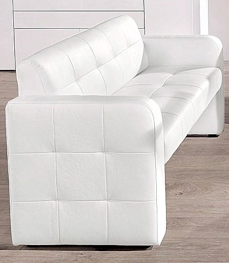 exxpo - sofa fashion 2-zitsbank barista met rugleuning wit