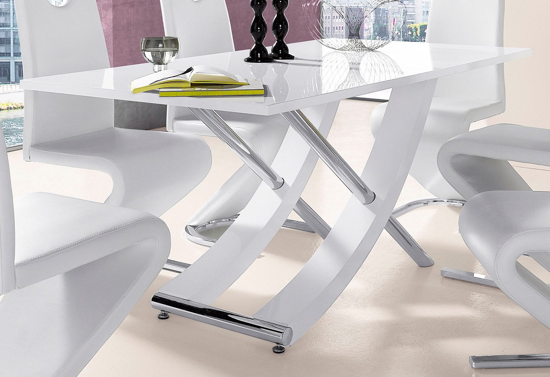 INOSIGN Eettafel Kaleo, TOPSELLER! Breedte 160 cm, modern ontwerp, stabiel, hoogglans