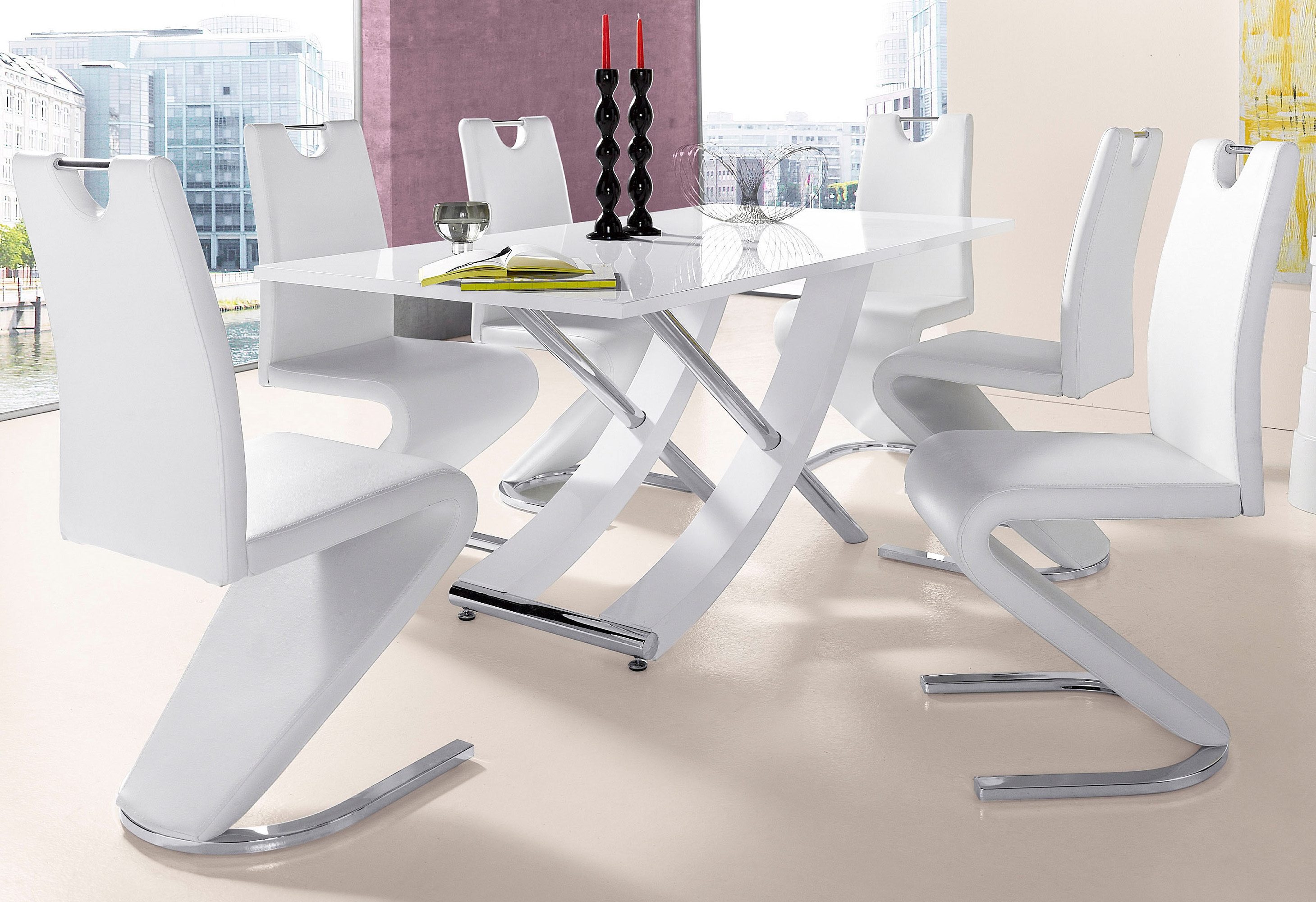 INOSIGN Eettafel Kaleo, TOPSELLER! Breedte 160 cm, modern ontwerp, stabiel, hoogglans