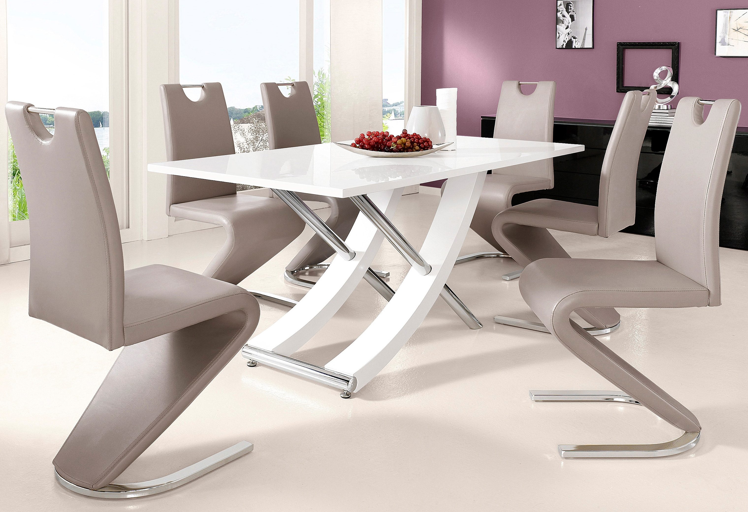 INOSIGN Eettafel Kaleo, TOPSELLER! Breedte 160 cm, modern ontwerp, stabiel, hoogglans