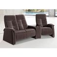 exxpo - sofa fashion 3-zitsbank met relaxfunctie bruin