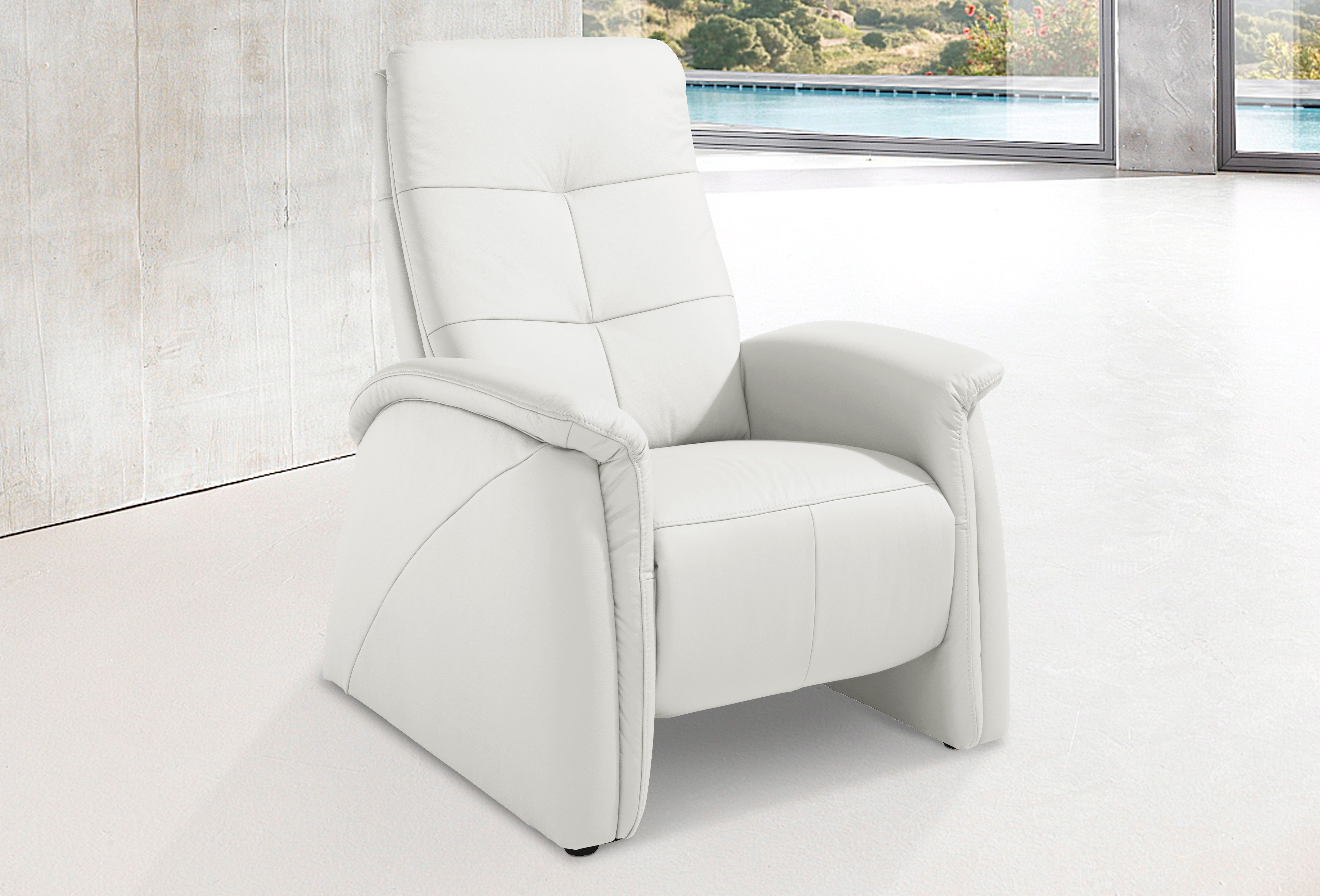 exxpo - sofa fashion Fauteuil Tivoli, hoge rugleuningstoel, relaxstoel, bioscoopstoel, comfortabel (set) fauteuils wit