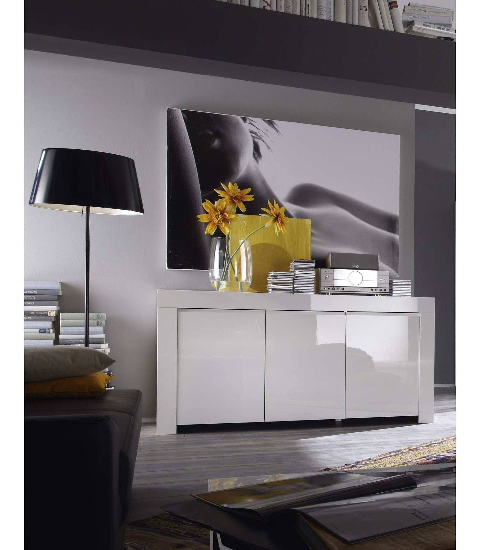 INOSIGN Dressoir Amalfi Breedte 160 cm dressoirs wit