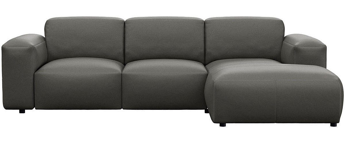 FLEXLUX Hoekbank Lucera Chaise longue rechts of links, L-vorm, comfortabel