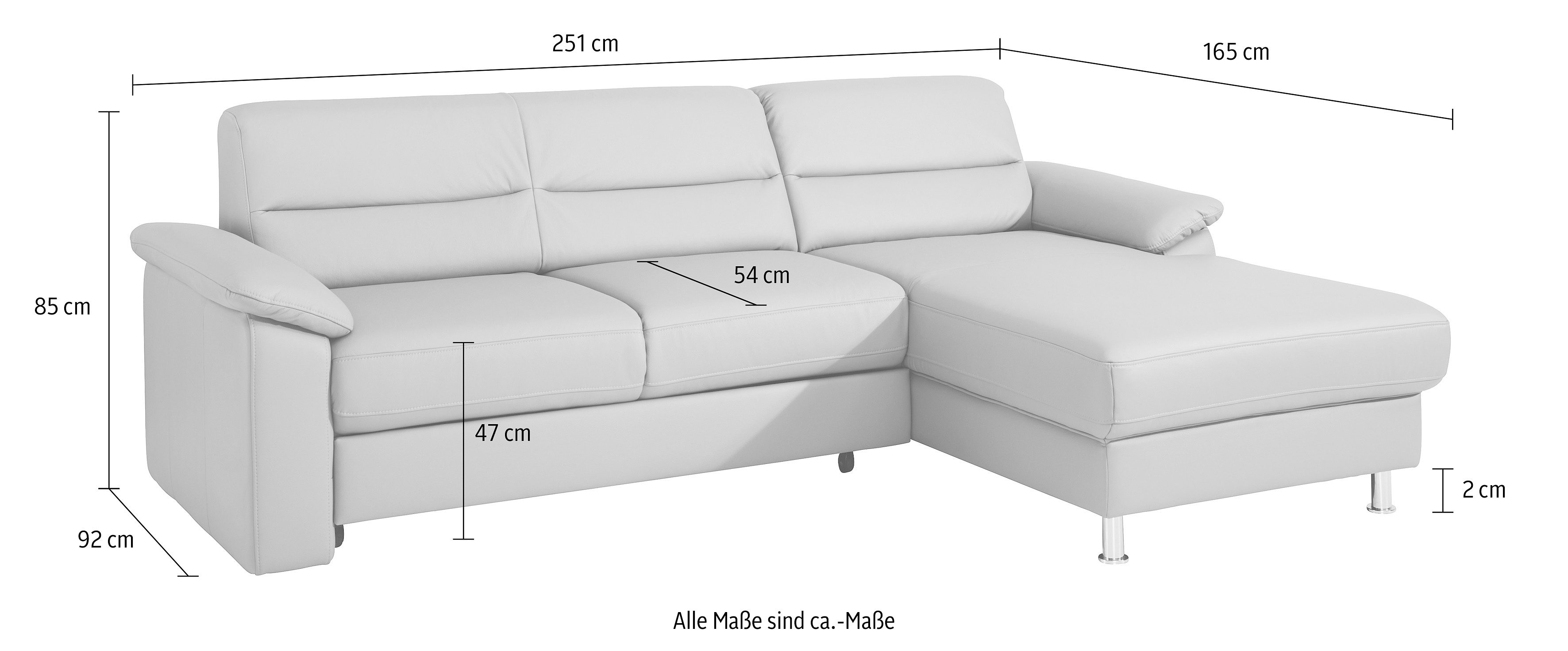 sit&more Hoekbank Top Ascara L-vorm inclusief boxspring/binnenveringsinterieur, comfortabele binnenvering