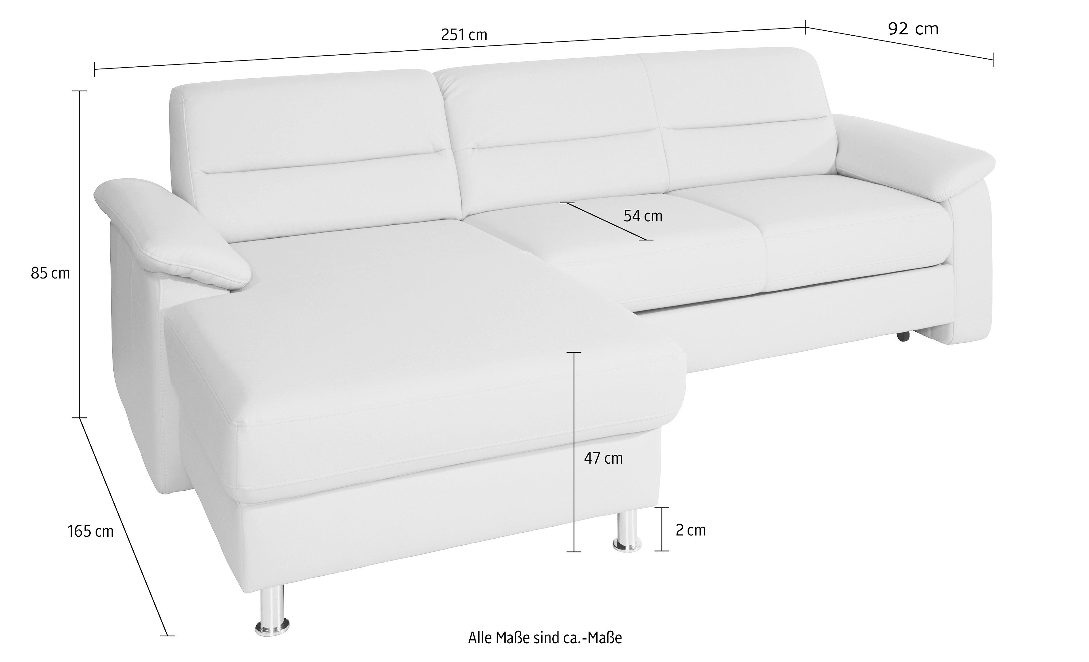 sit&more Hoekbank Top Ascara L-vorm inclusief boxspring/binnenveringsinterieur, comfortabele binnenvering