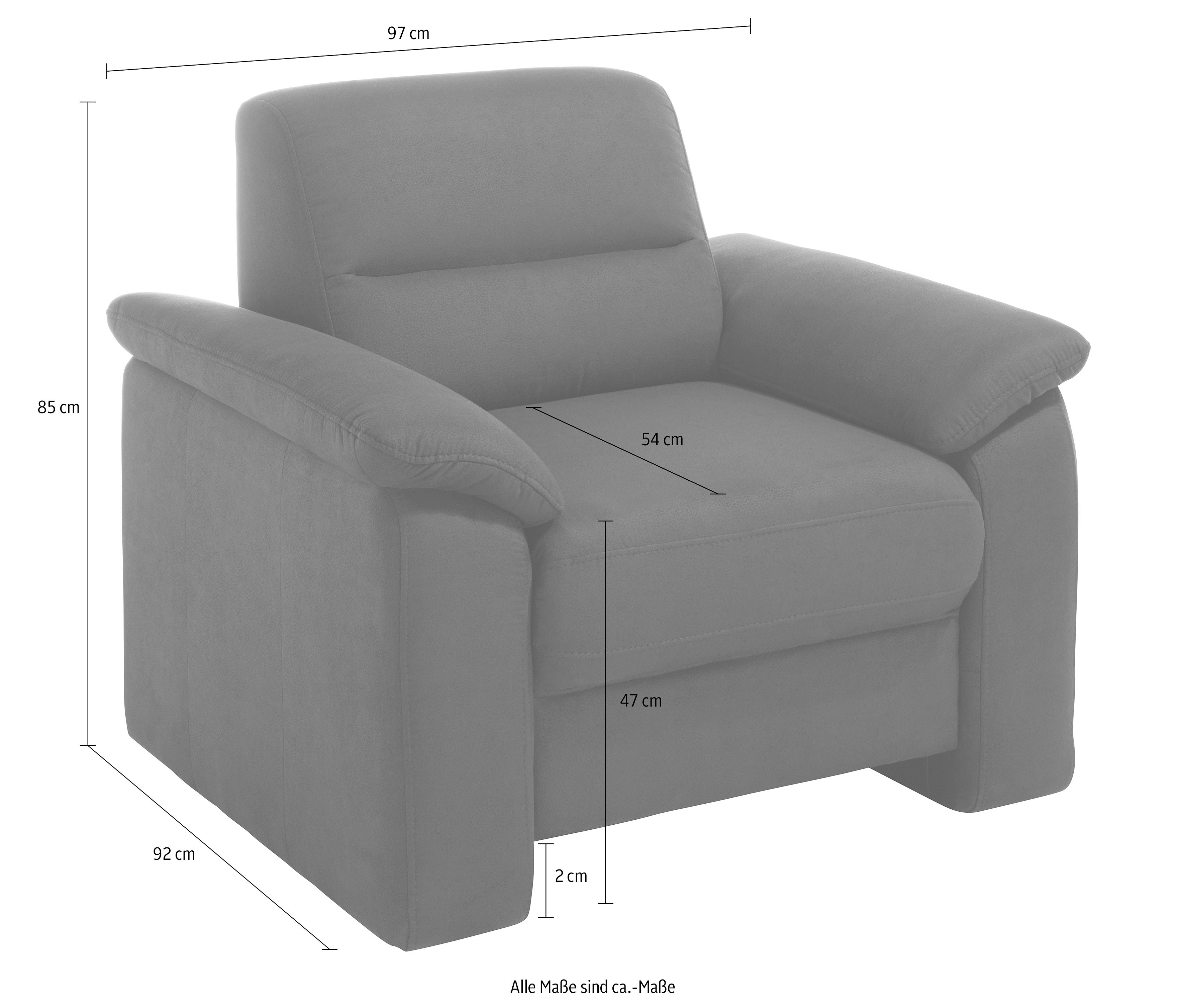 sit&more Fauteuil Ascara inclusief een comfortabele veerkern