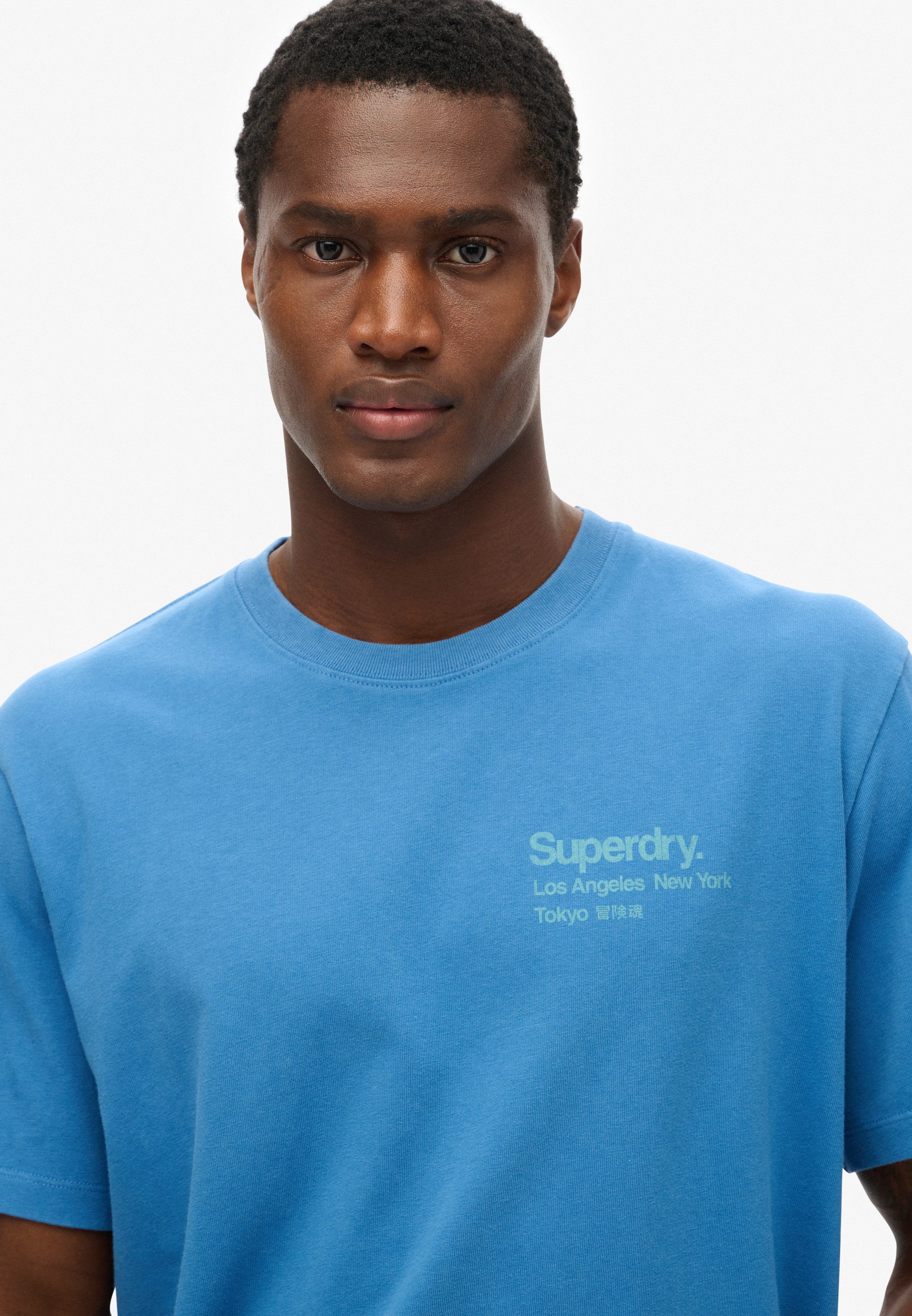 Superdry Shirt met ronde hals CORE LOGO CITY T SHIRT