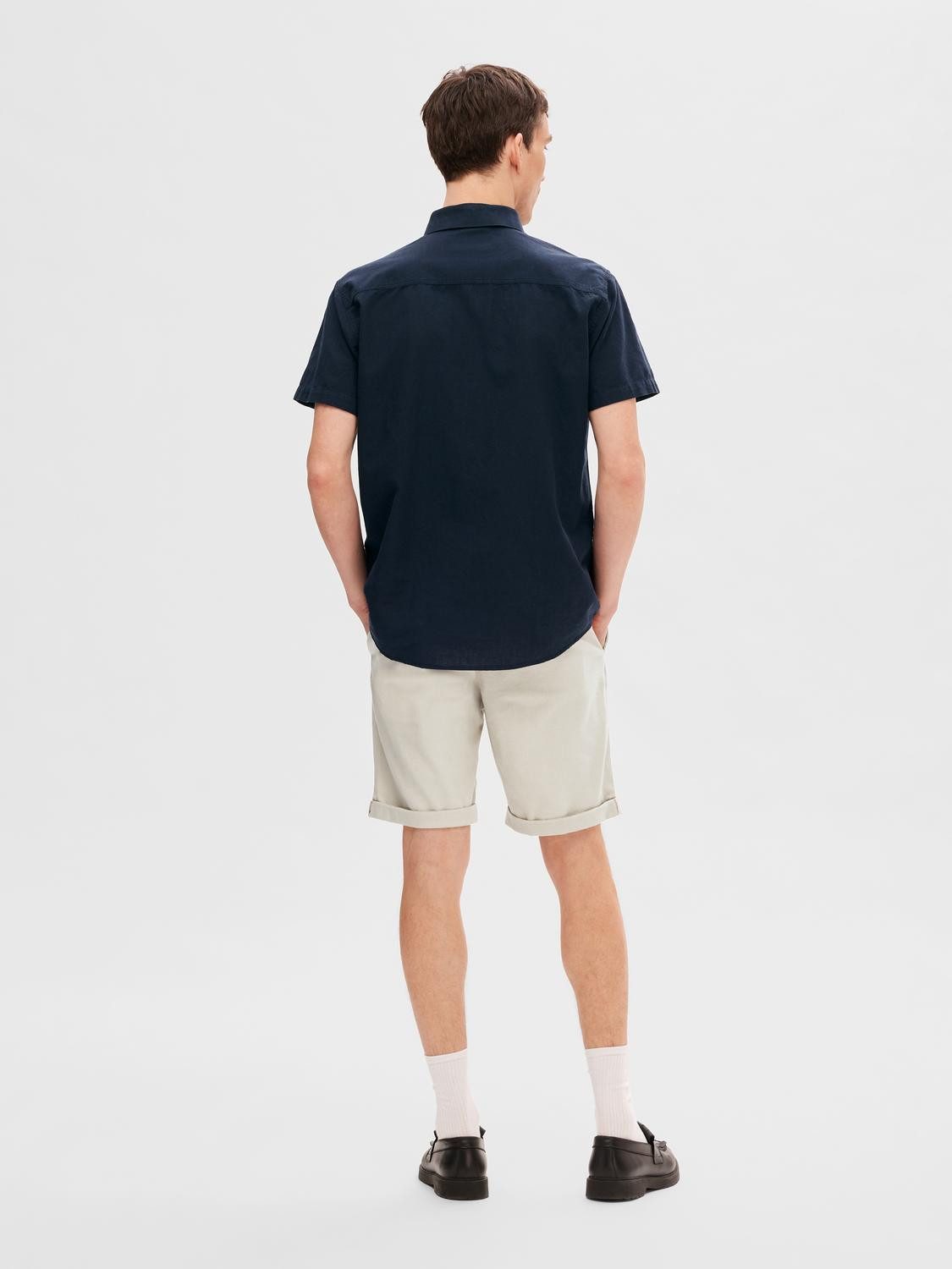SELECTED HOMME Overhemd met korte mouwen SLHREG-SUN SHIRT SS NOOS