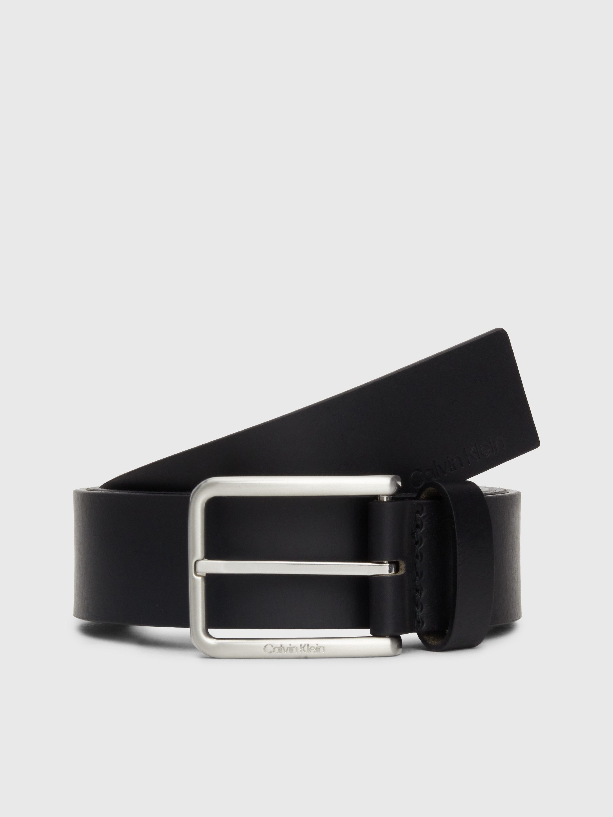 Calvin Klein Leren riem uit geolied nerfleer