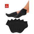 h.i.s korte sokken met heerlijk zachte frottébinnenkant (6 paar) zwart