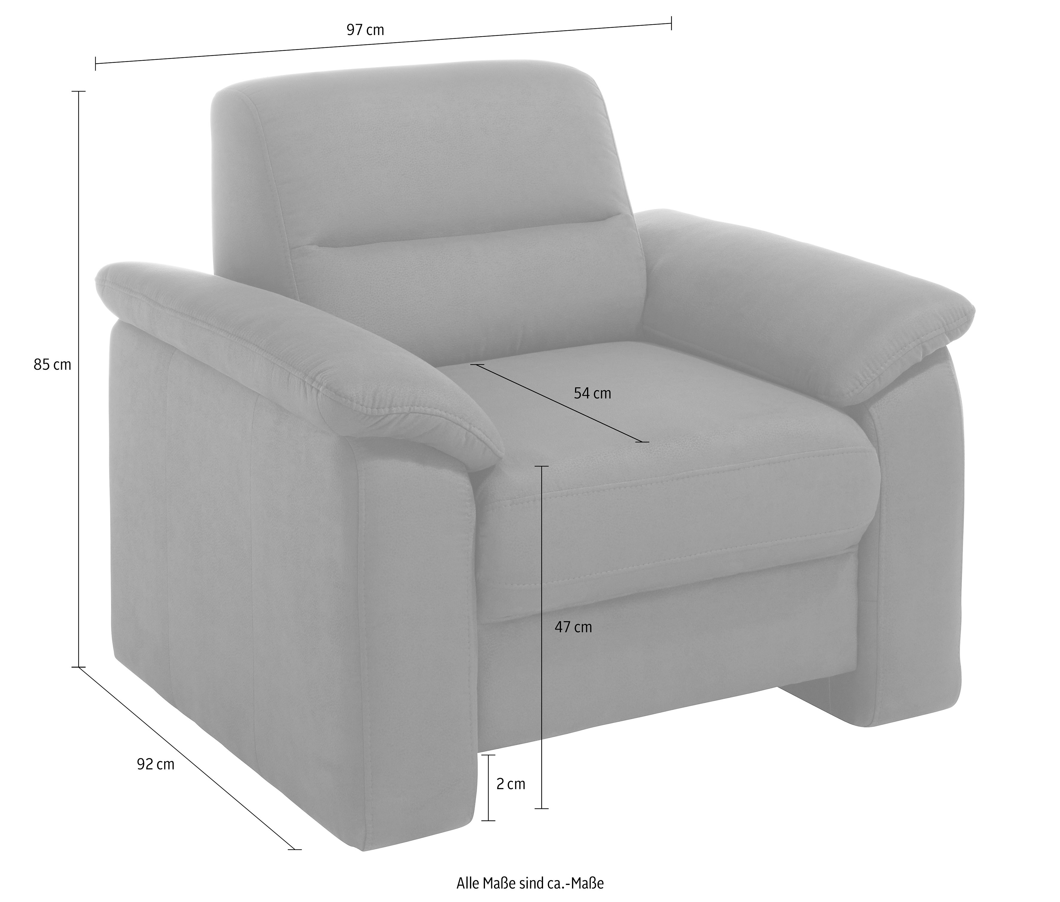 sit&more Fauteuil Ascara inclusief een comfortabele veerkern