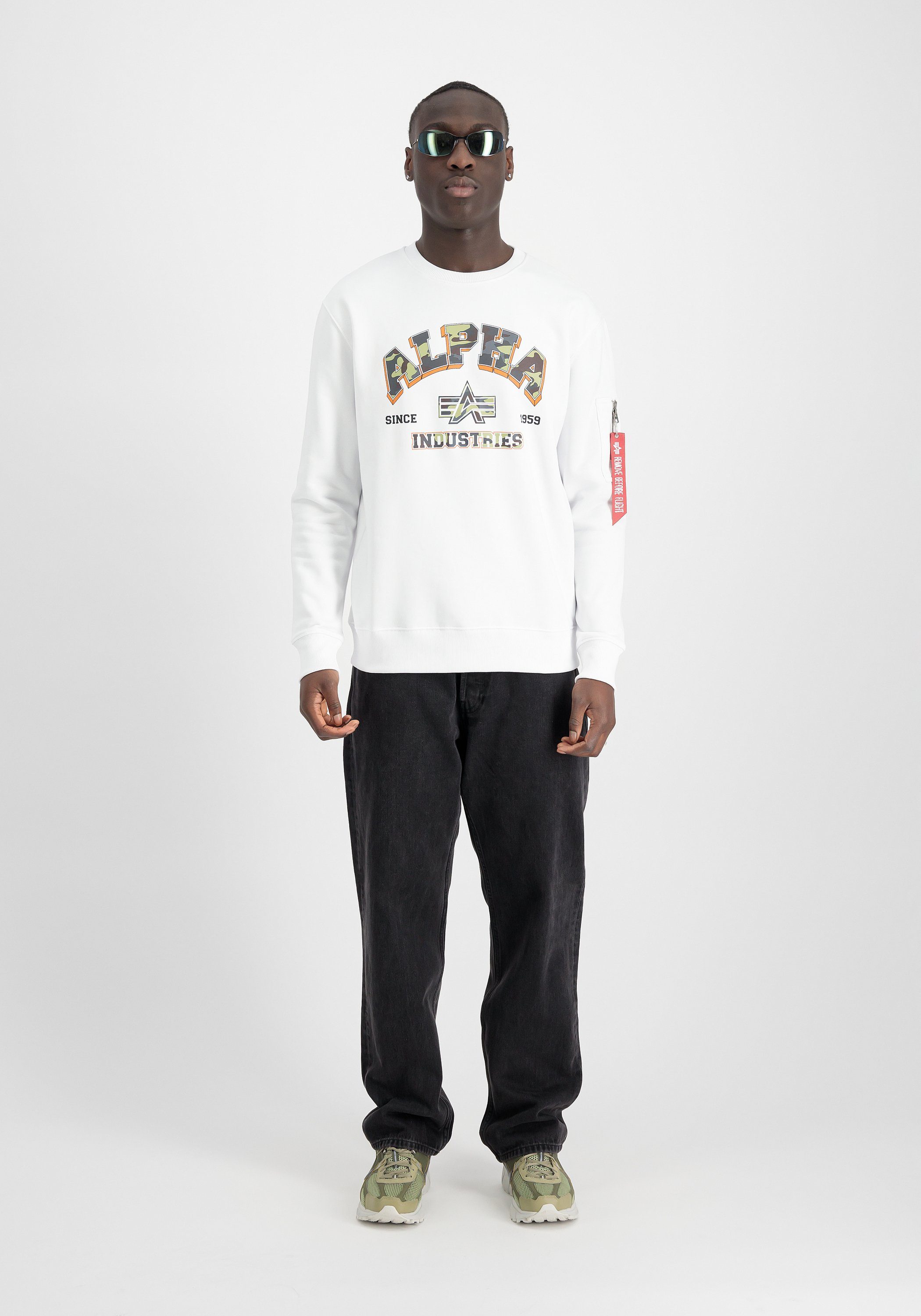 Alpha Industries Sweater ALPHA INDUSTRIES Men - Sweatshirts College Camo Sweater