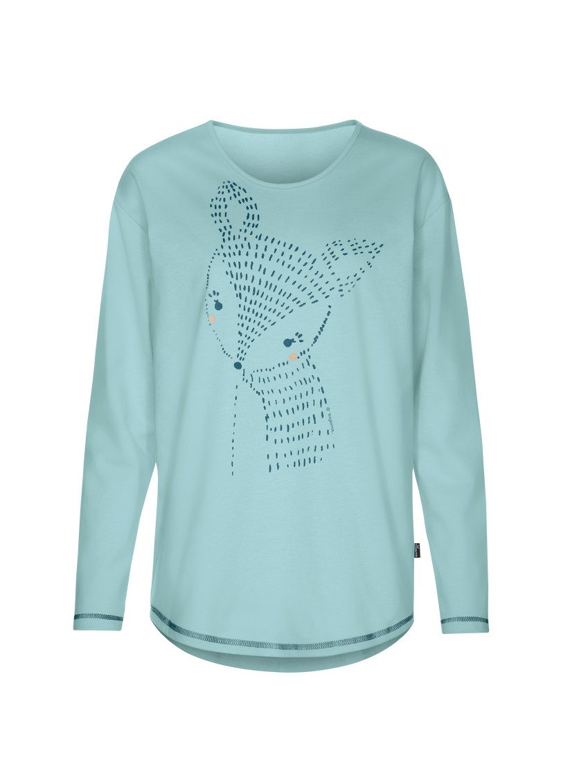 Trigema Pyjama TRIGEMA Langarm slaapshirt met schattig print (1-delig)