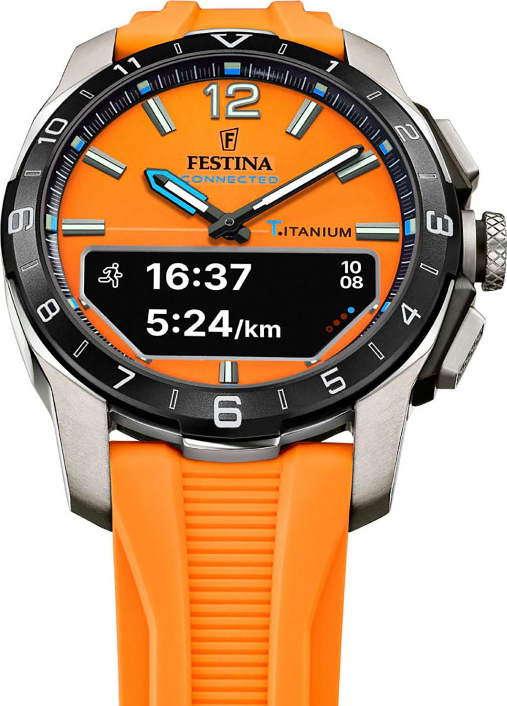 Festina Smartwatch Connected D Quartzhorloge, horloge, herrenuur, stappenteller, wereldtijd, stopwatchfunctie