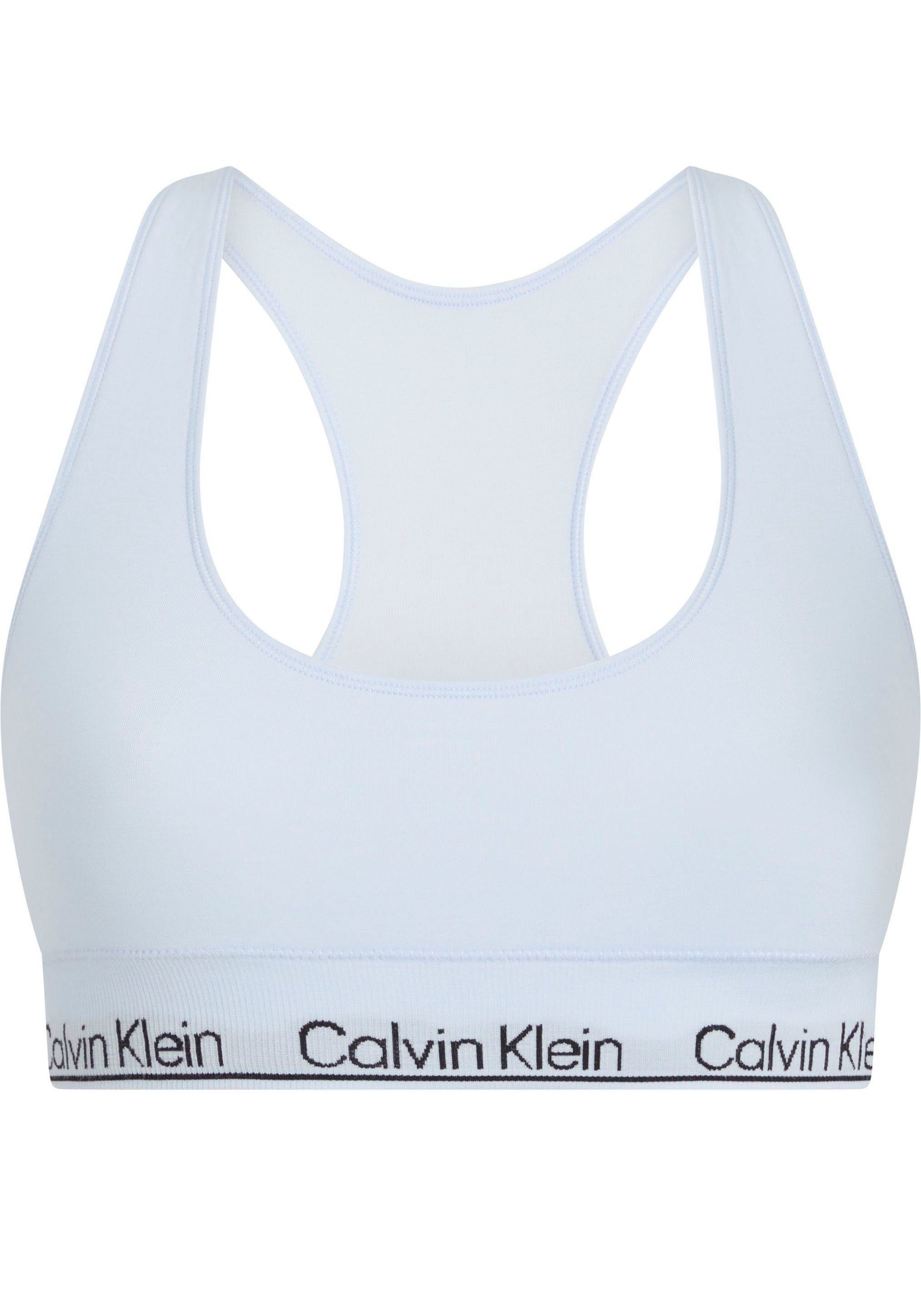 Calvin Klein Bralette-bh RACERBACK BRALETTE met ck-logo-opschrift