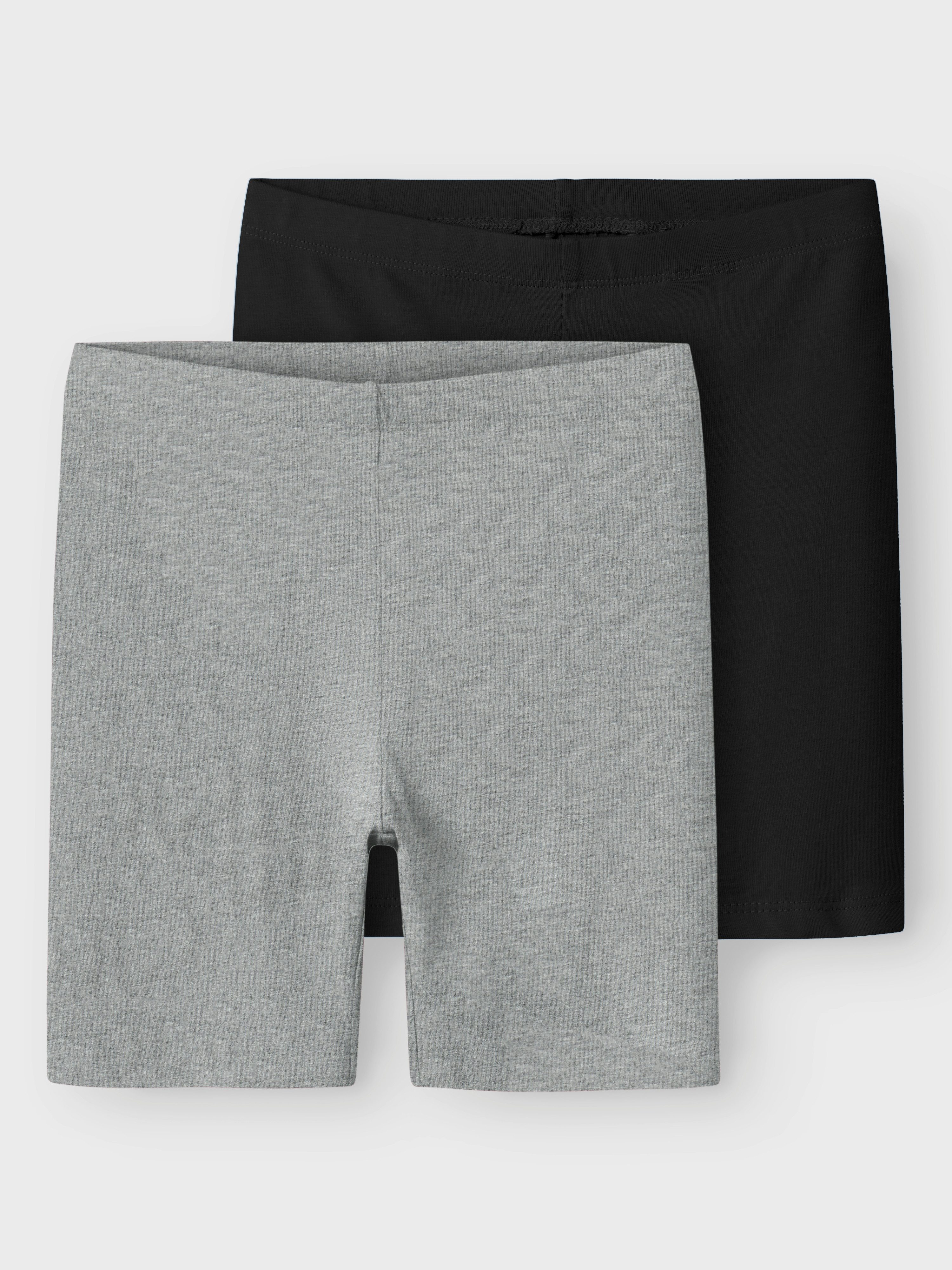 Name It Fietsbroekje NKFVIVIAN 2P SOLID SHORT LEGGING NOOS (set, 2-delig) meisjes korte broeken maat 86 (92) zwart
