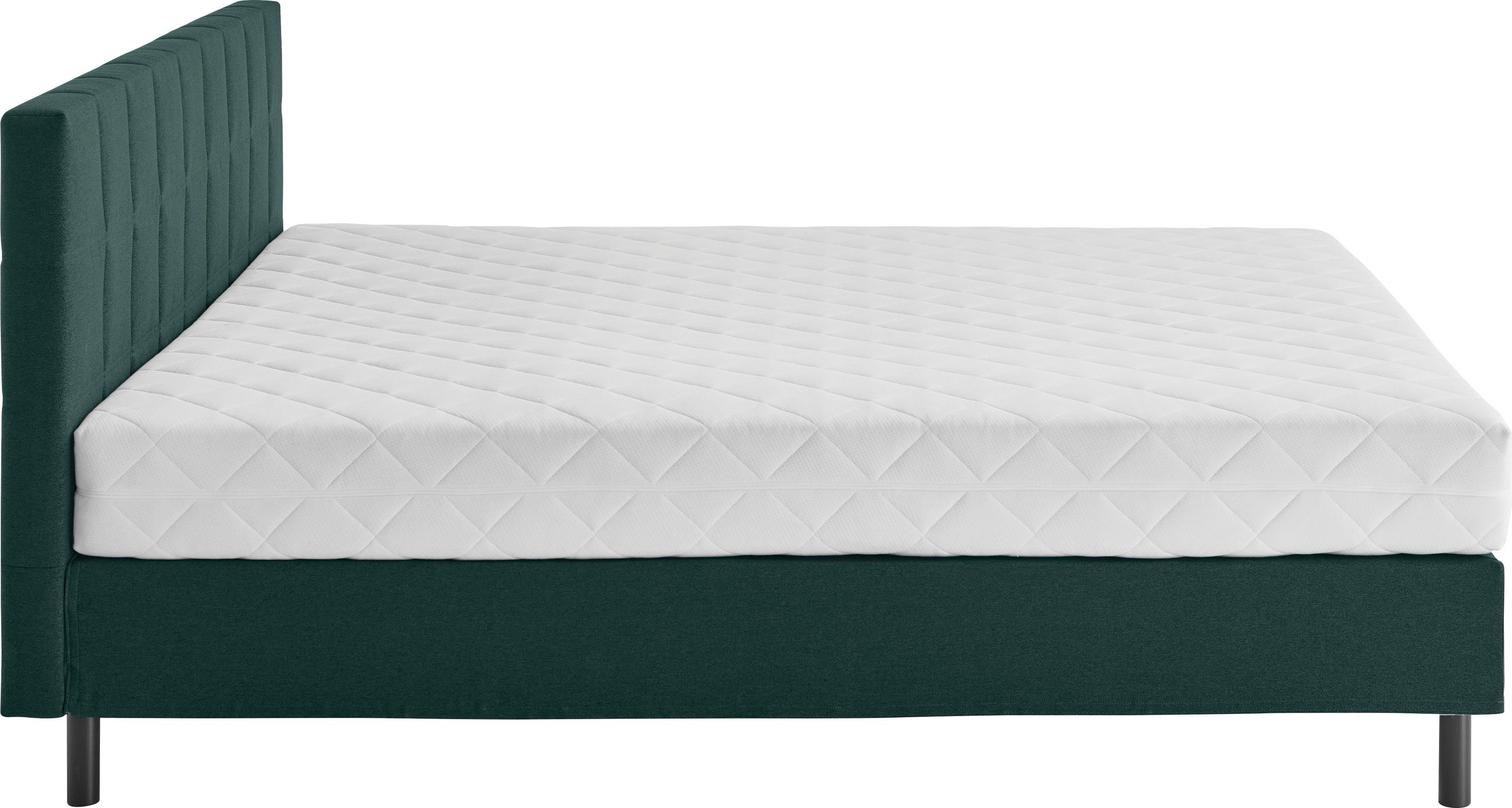 ATLANTIC home collection Boxspring NIKOLA Massief houten poten, met/zonder matras, verkrijgbaar in H2 en H3