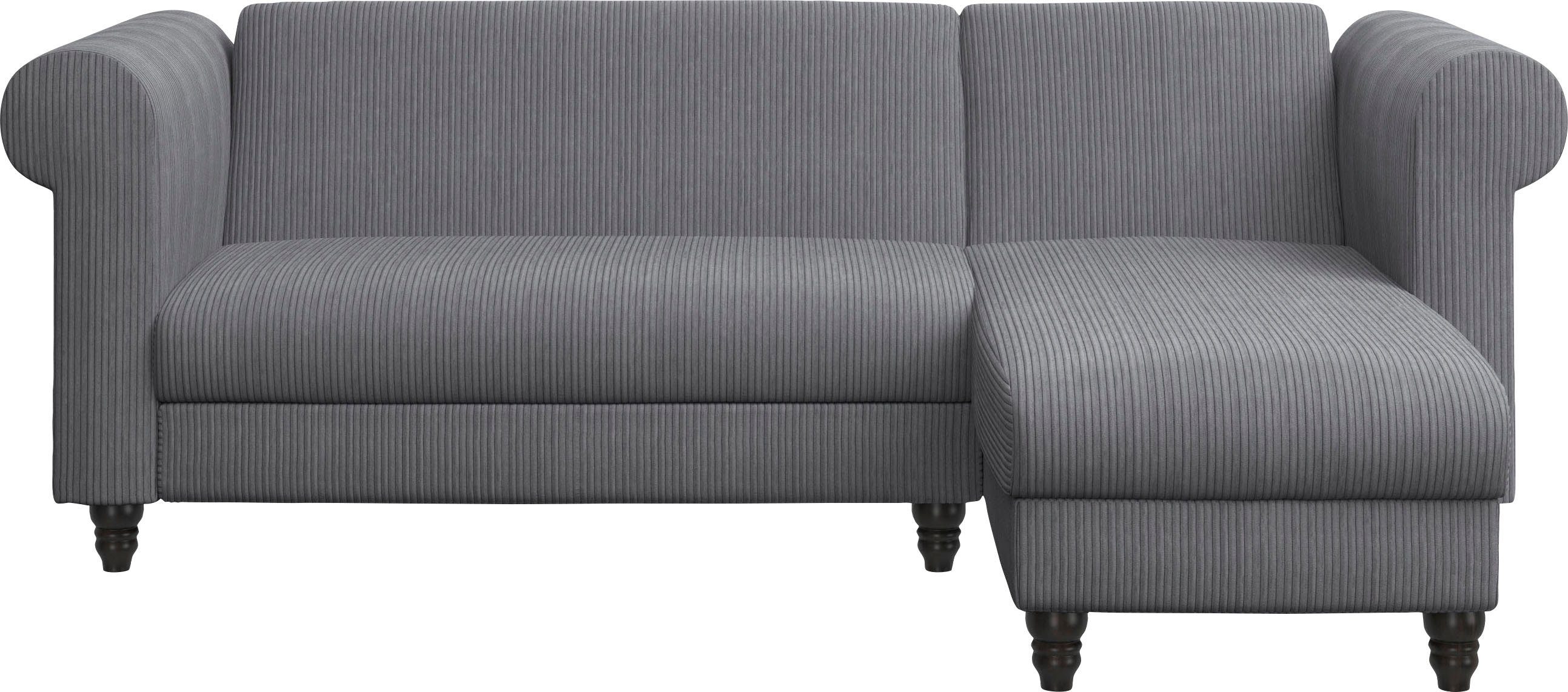 Dorel Home Hoekbank Felix II, L-model, bedbank 241cm (ligoppervlak 108x195 cm),