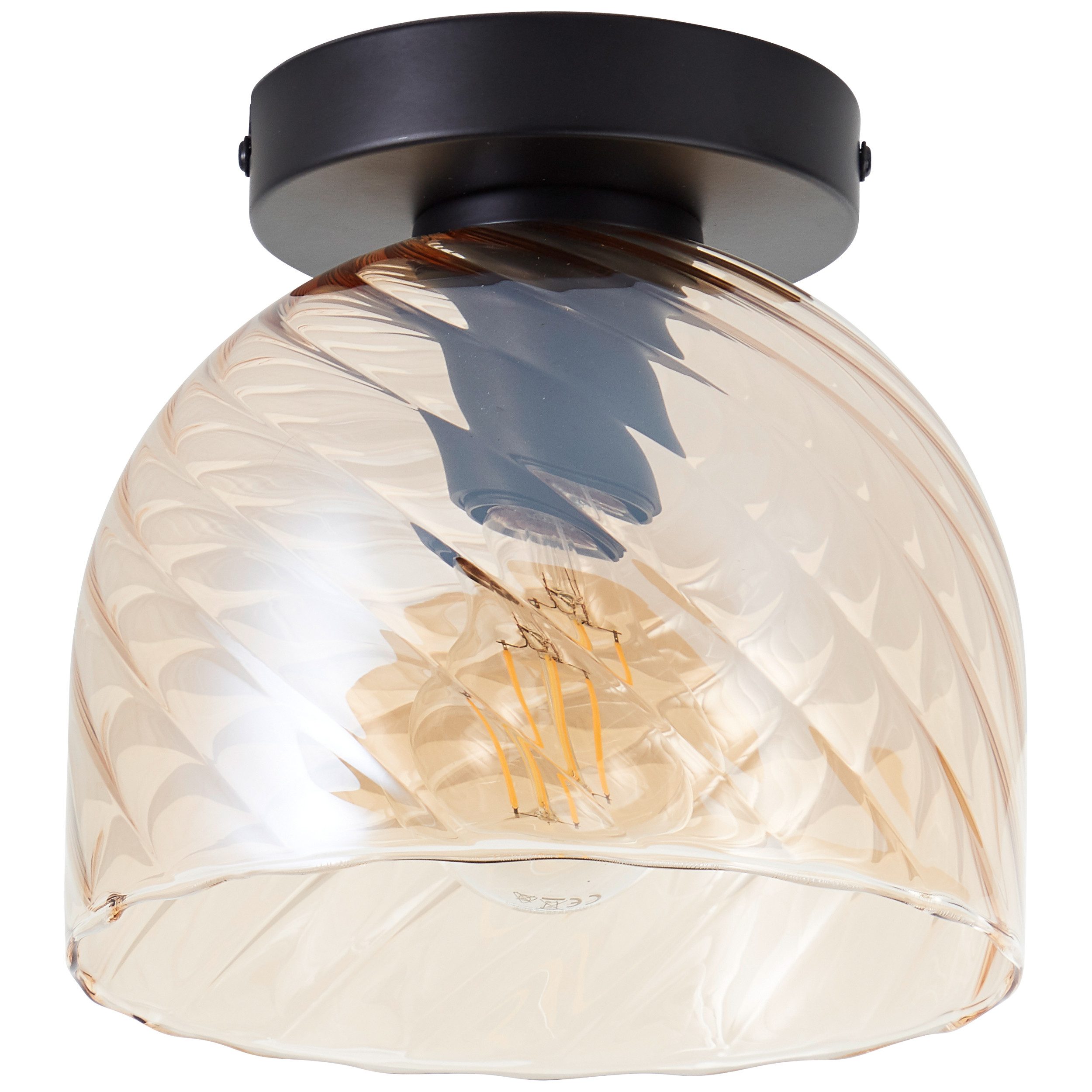 Brilliant Leuchten Plafondlamp Casto plafondlampen zwart