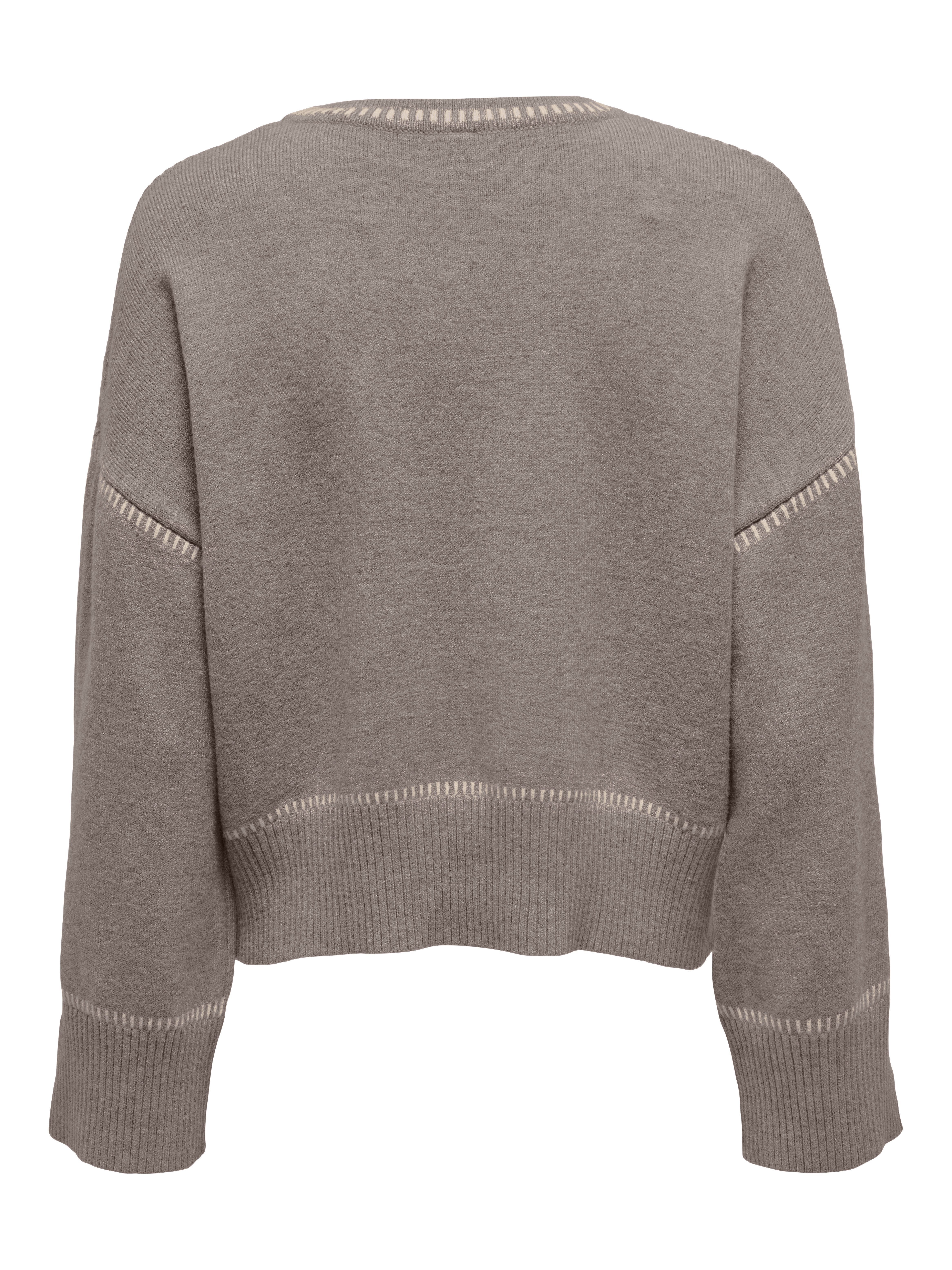 Only Gebreide trui ONLIBI LS STITCH O-NECK CC KNT