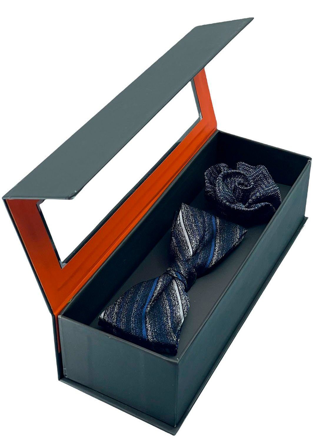MONTI Vlinderdasje Pure zijde, met patroon voor de bijzondere gelegenheid in een doos (set, 2 stuks)