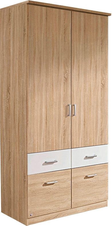 rauch Kledingkast kast garderobe plafondhoge kast BREMEN kledingkasten maat 91 cm x 199 cm x 58 cm beige