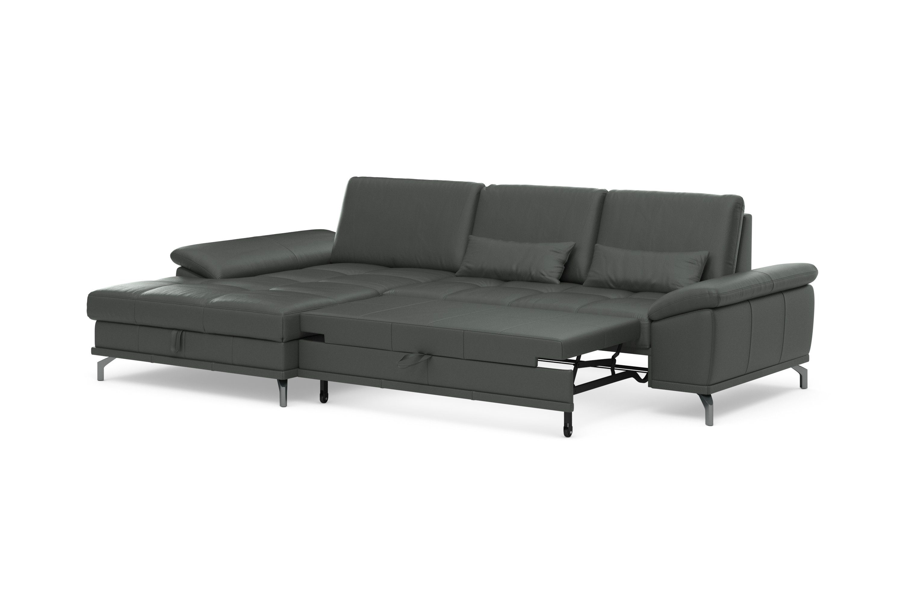Places of Style Hoekbank Costello L-vorm, met zitdiepteverstelling, armleuningverstelling en