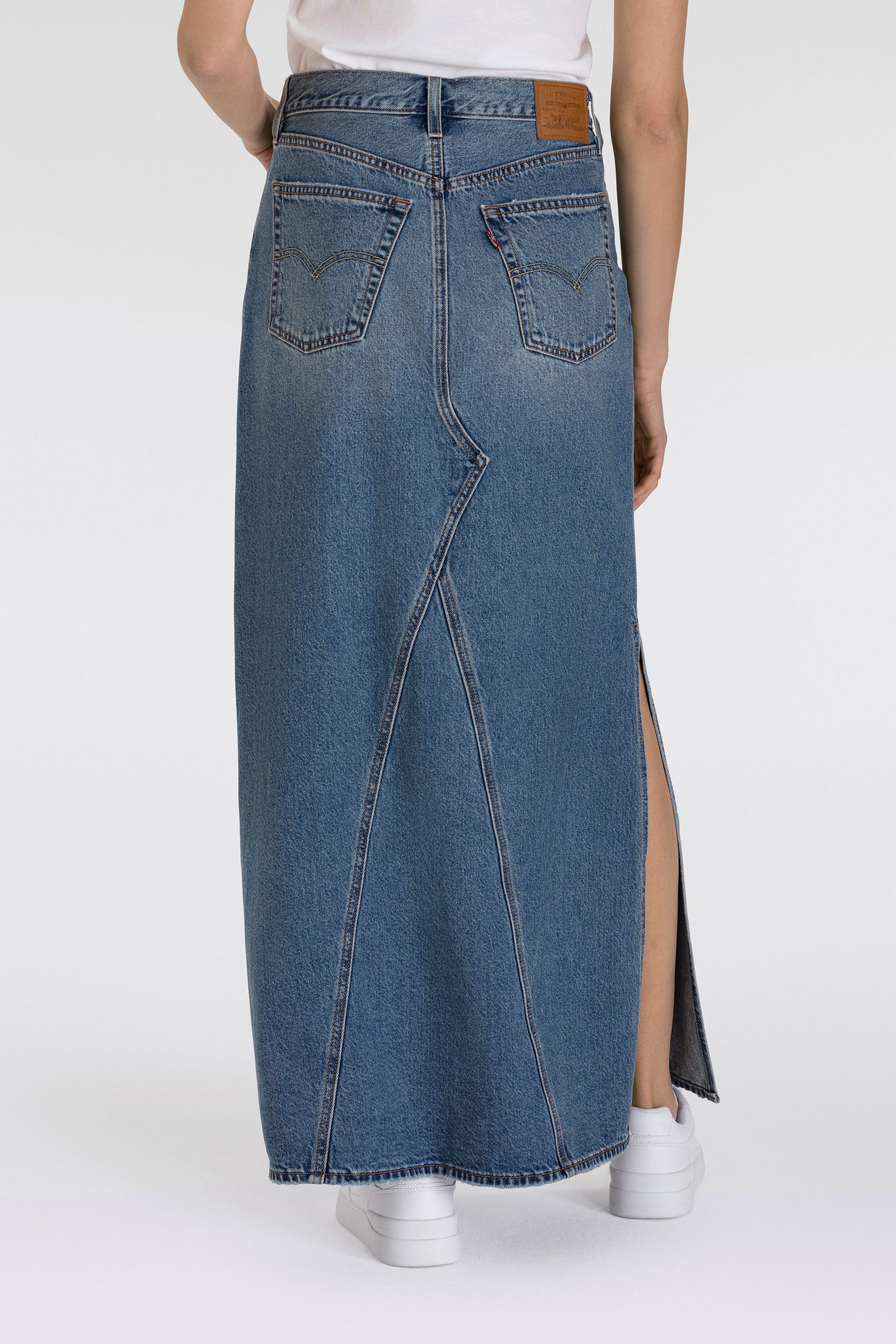 Levi's® Jeans rok ICONIC LONG SKIRT in five-pocketsstijl
