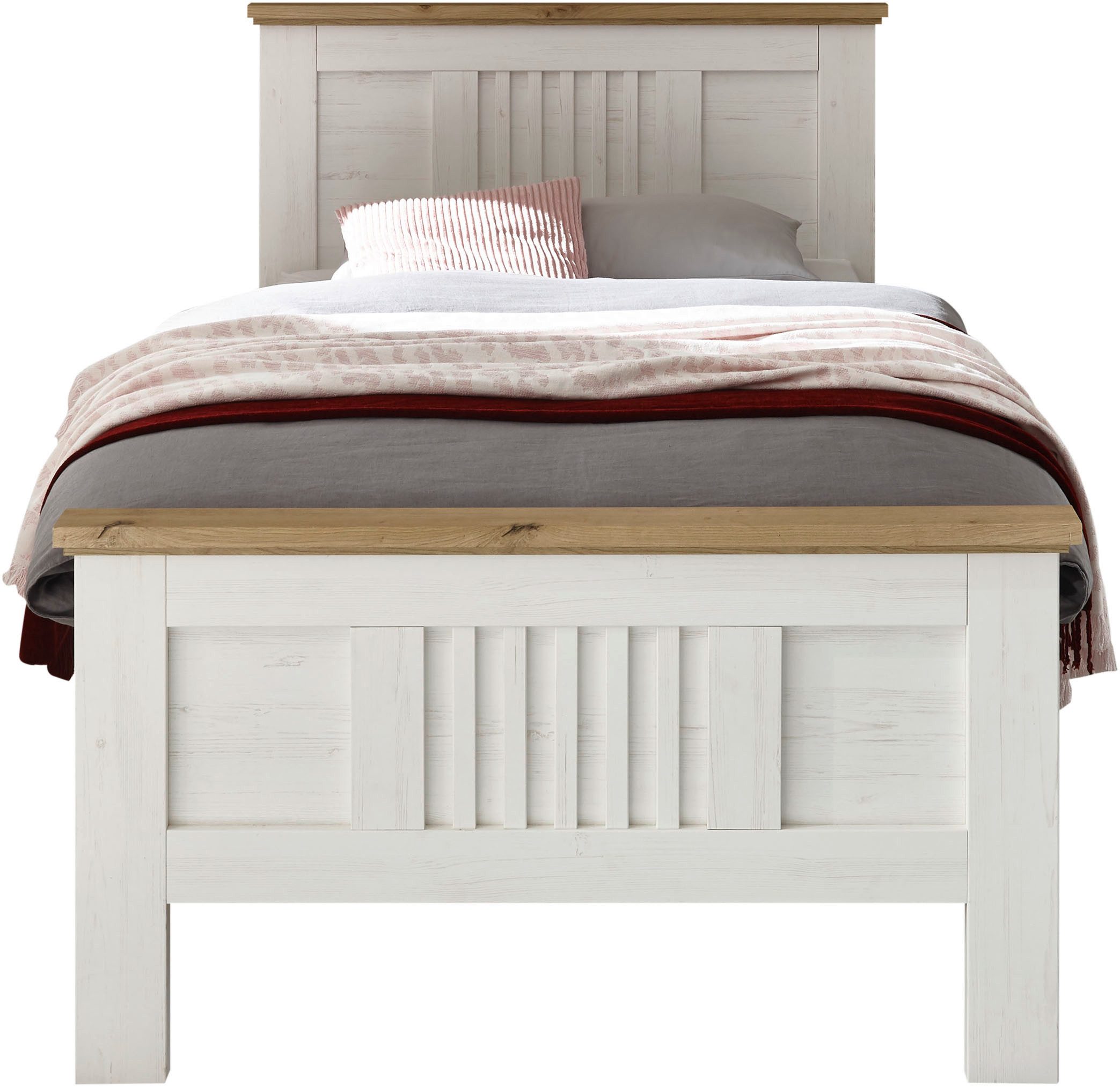 Schlafkontor Bedframe Trient Landhuisstijl, bed naar keuze in 2 afmetingen