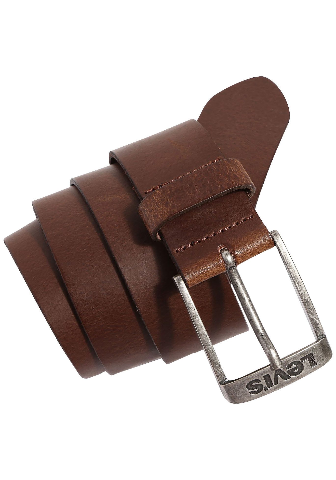 Levi's® Leren riem NEW DUNCAN met een gestempeld logo op de gesp