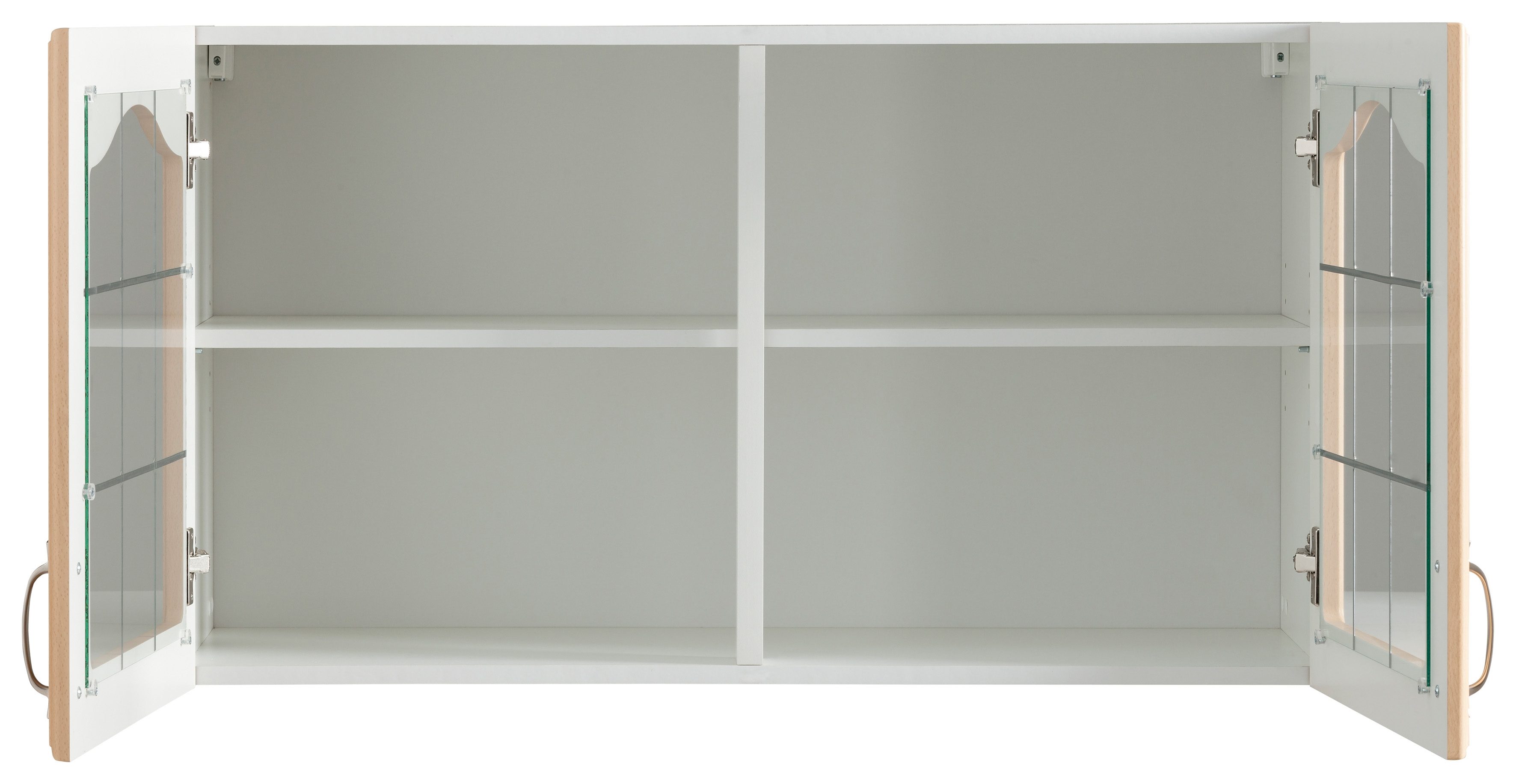 wiho Küchen Hangend kastje met glasdeur Linz 100 cm breed, met 2 glasdeuren