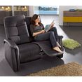 exxpo - sofa fashion 2-zitsbank met relaxfunctie zwart