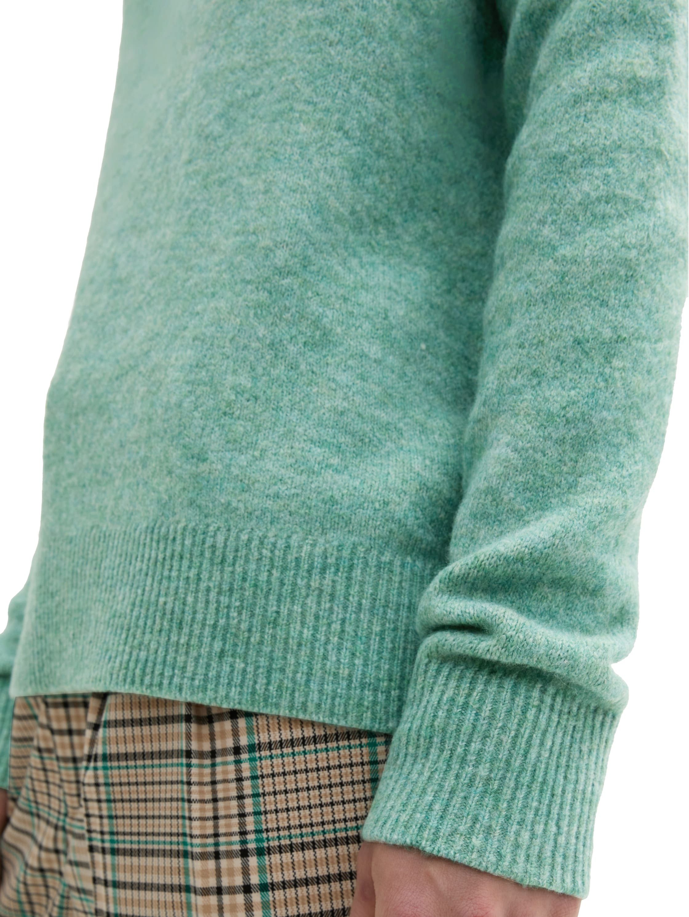 Tom Tailor Denim Gebreide trui met extra lange mouwen