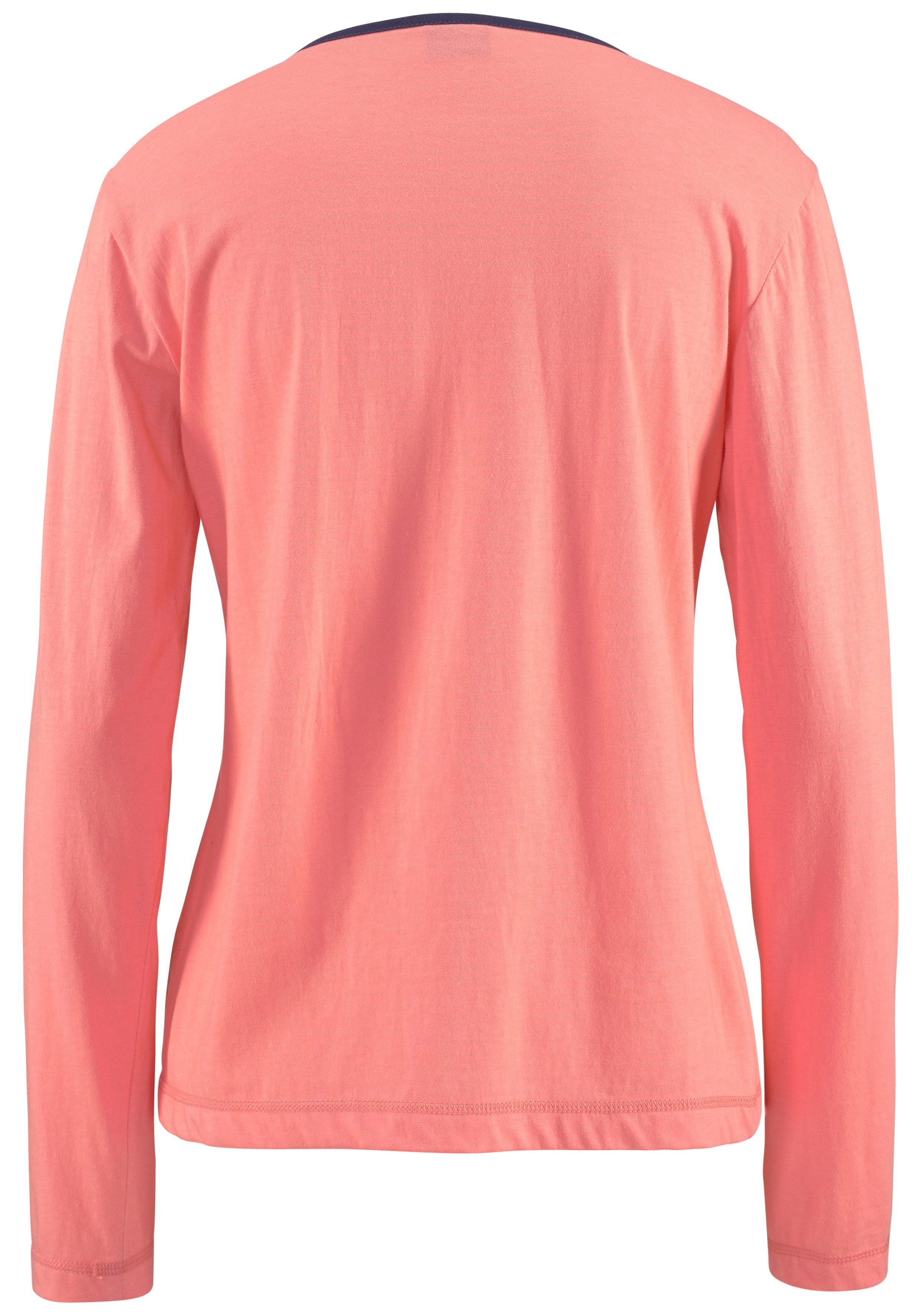 Vivance Dreams Pyjama met print opzij (4-delig, Set van 2)