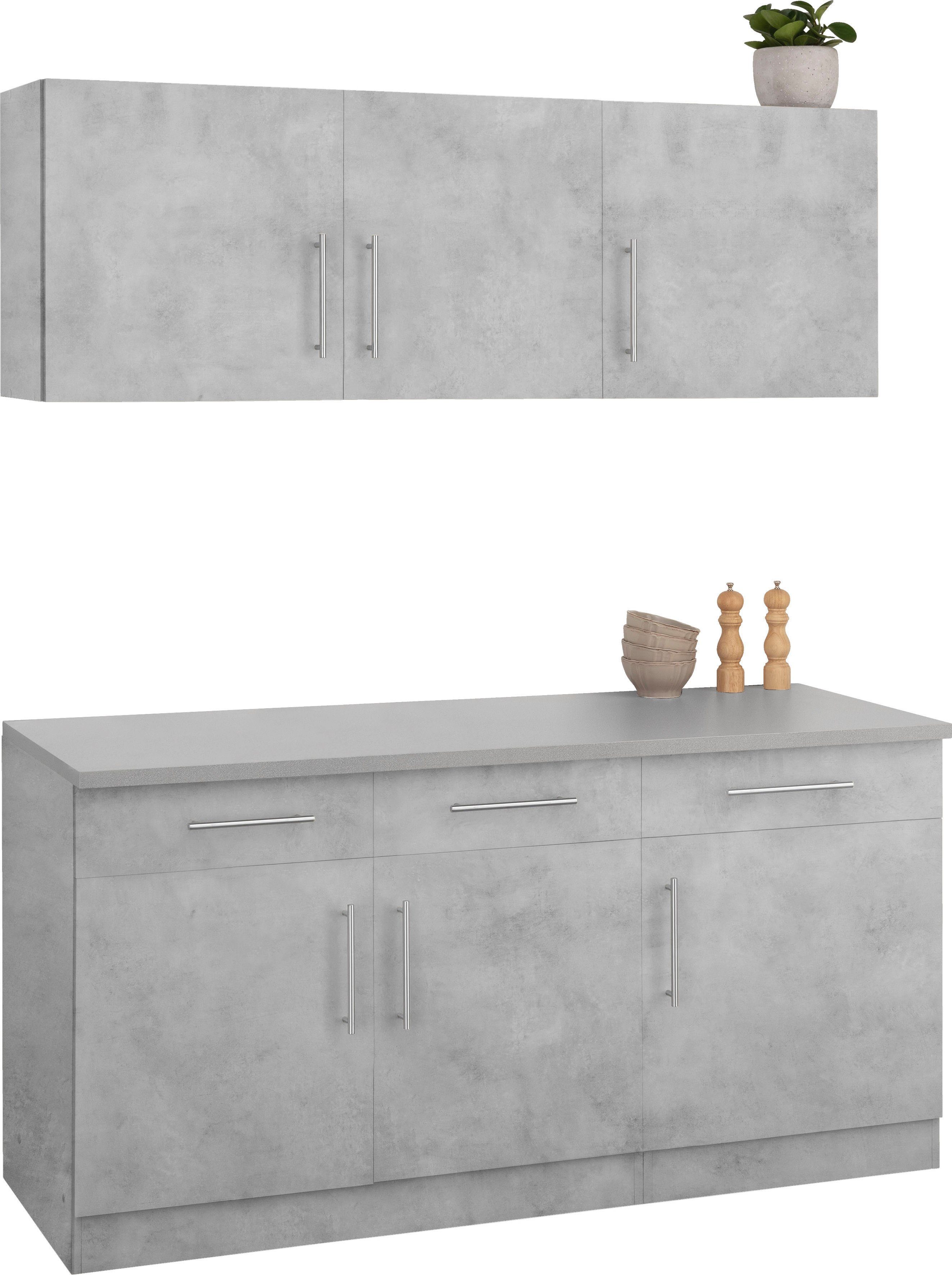 wiho Küchen Pantry keuken "Cali" zonder elektrische apparaten, breedte 160 cm