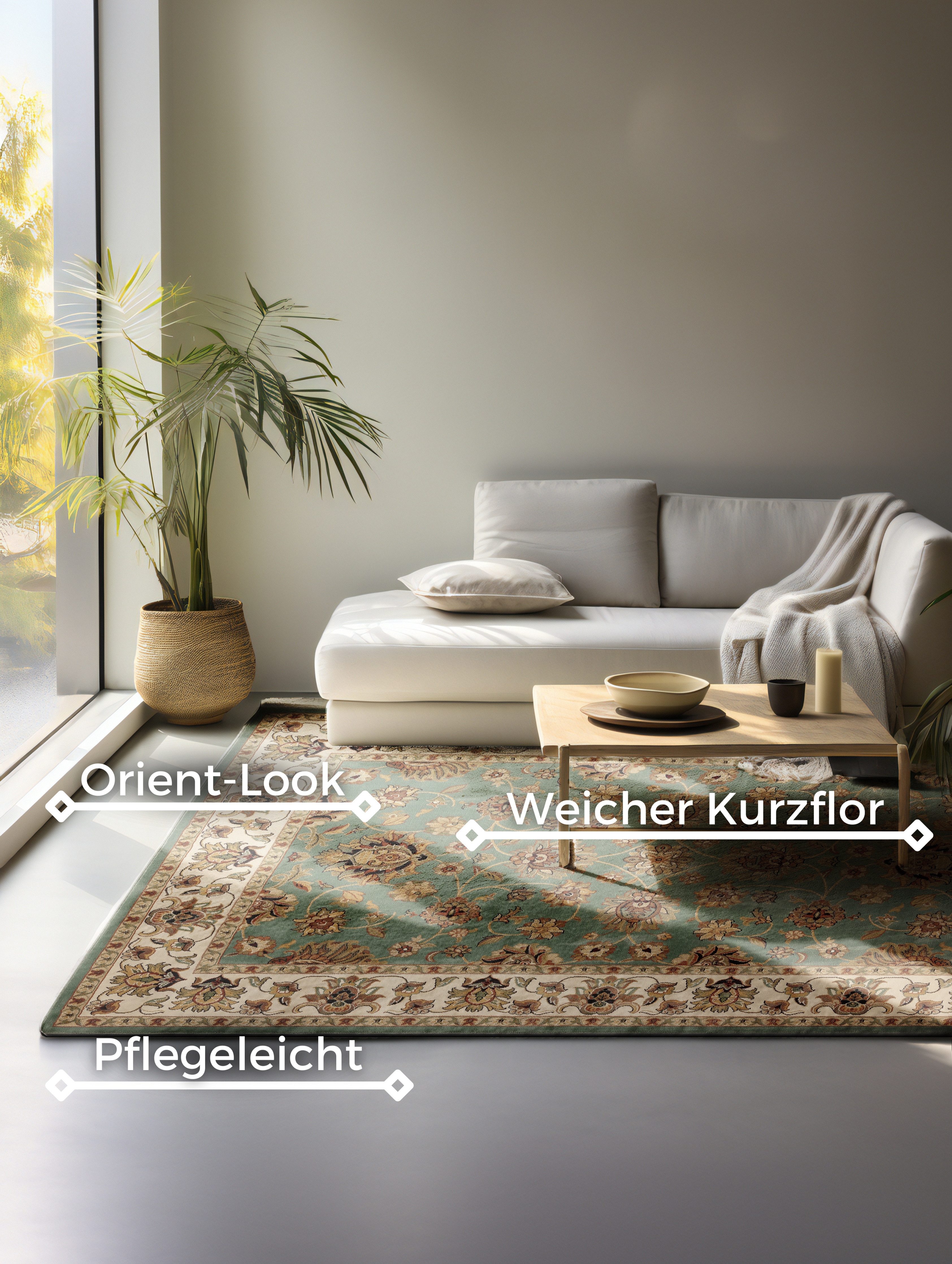 NOURISTAN Vloerkleed Kohsan Orient look, slijtvast, onderhoudsvriendelijk, robuust