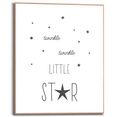 reinders! artprint met lijst twinkle twinkle little star (1 stuk) zwart
