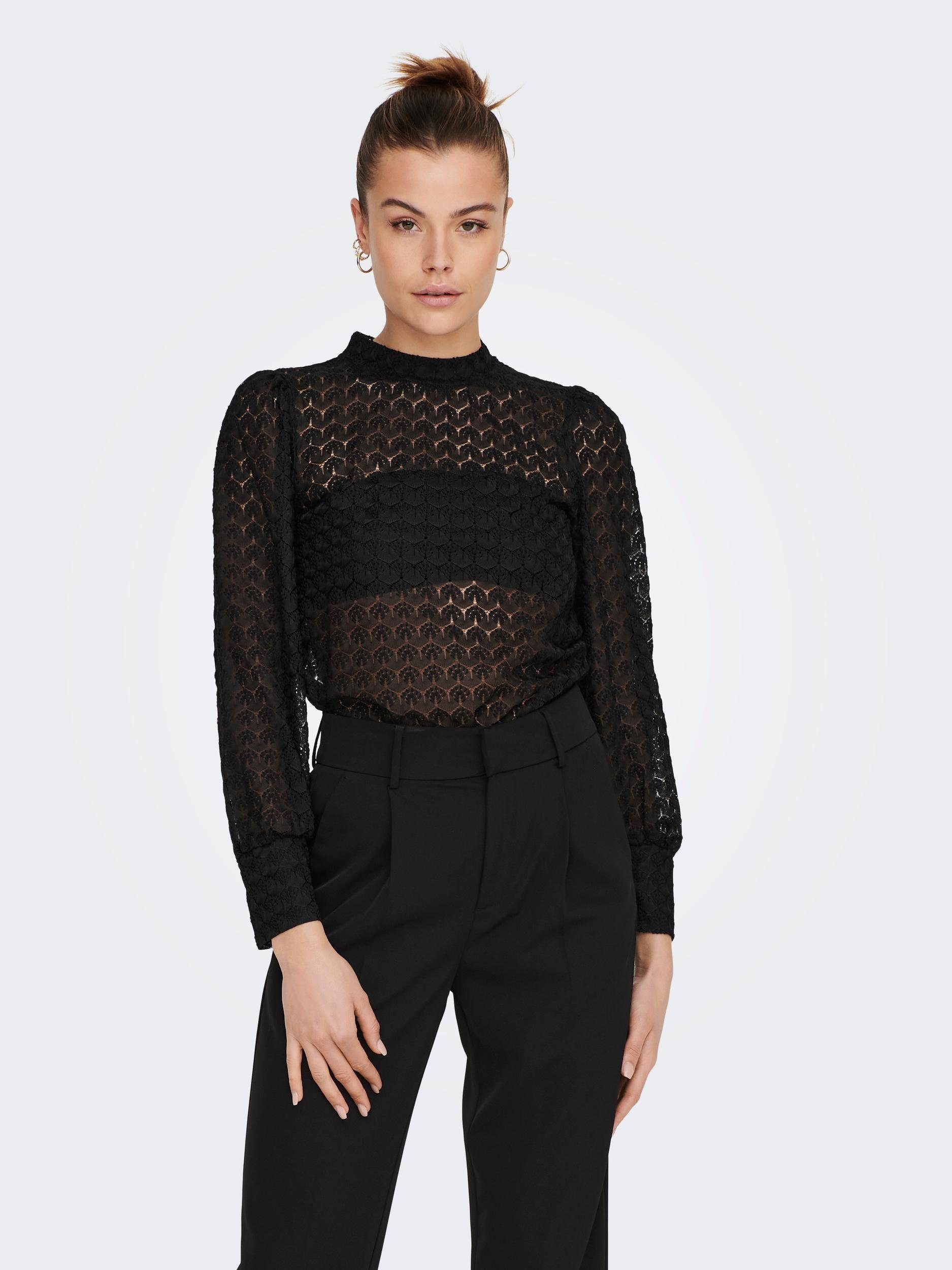 JDY Shirt met lange mouwen JDYAVERY L/S LACE TOP JRS NOOS