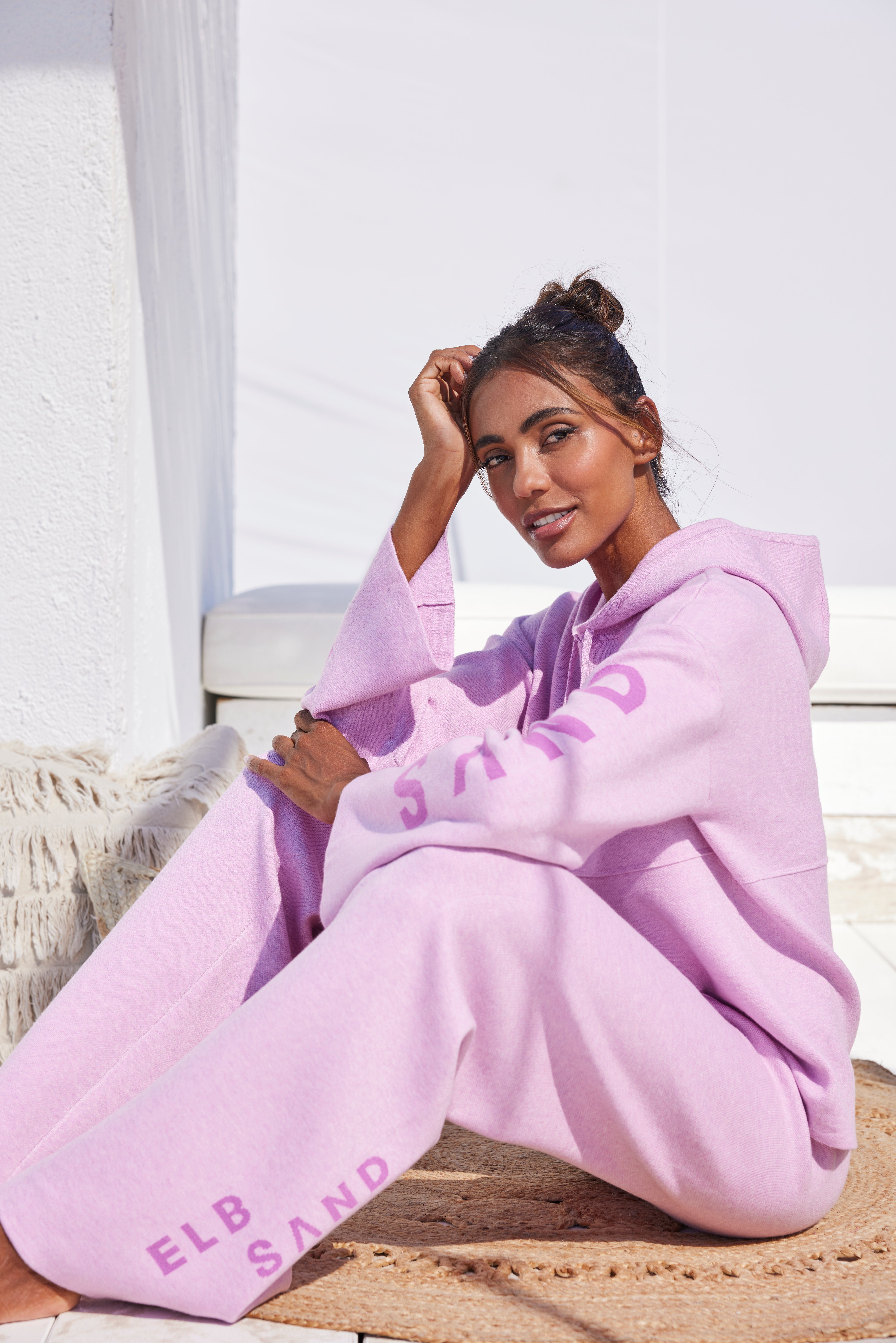 Elbsand Hoodie met geborduurd logo loungewear