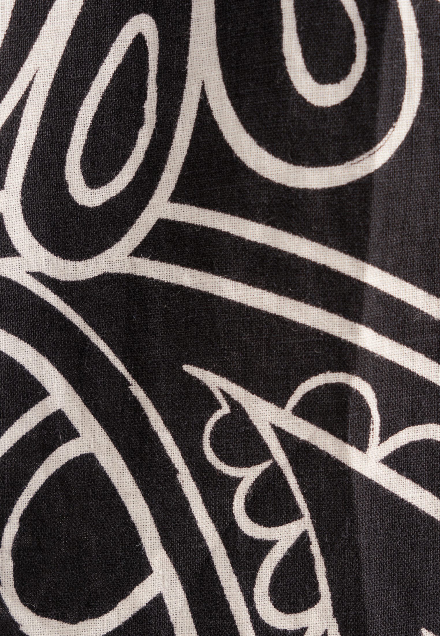 seidensticker Midirok Zwarte roos