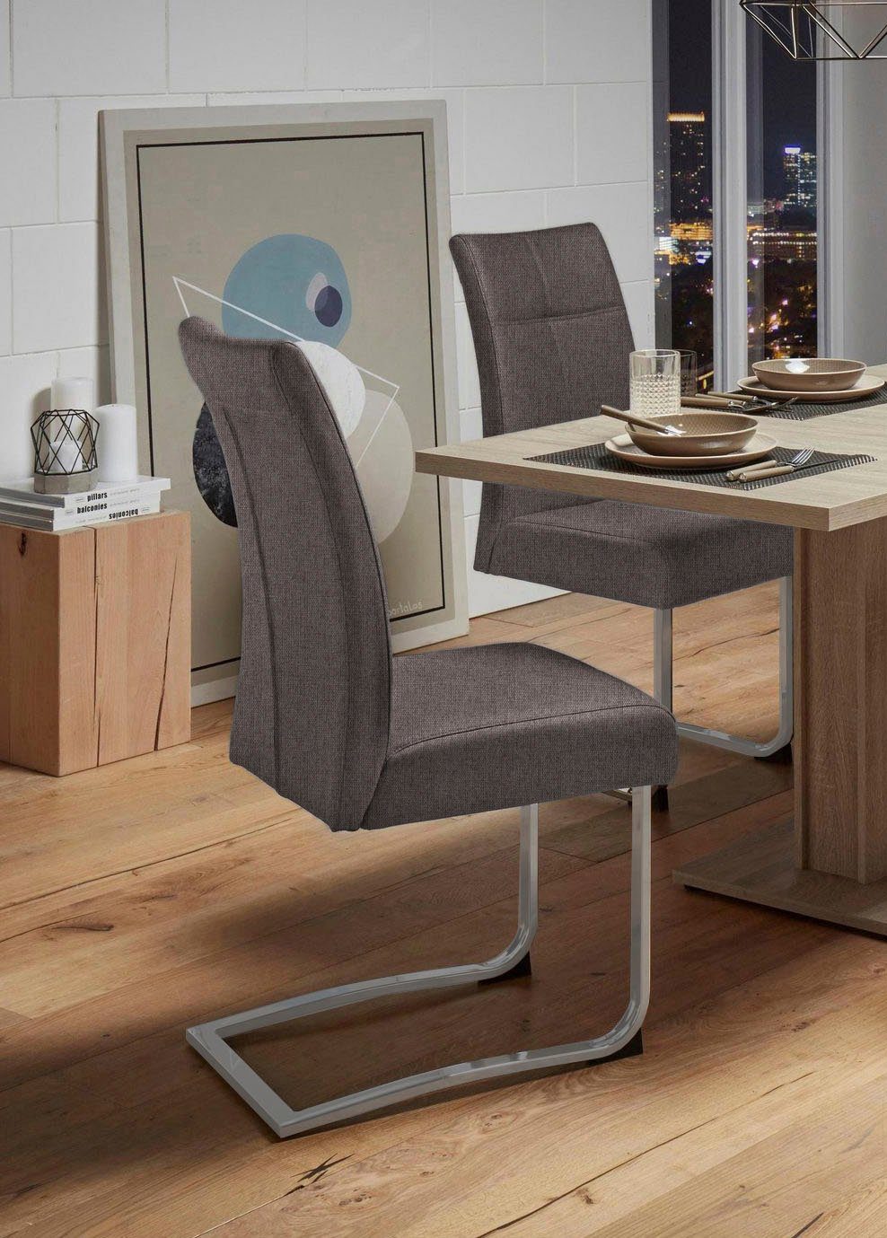 Home affaire Vrijdragende stoel RAB Bekleding in verschillende kwaliteiten, maximaal vermogen 120 kg (set, 2 stuks)
