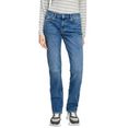 s.oliver regular fit jeans karolin straight leg, mid rise blauw