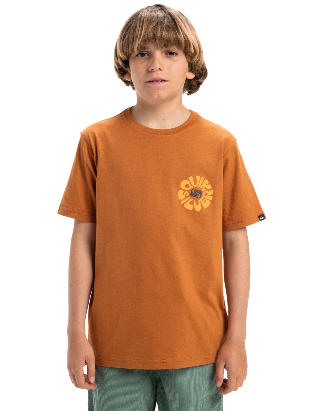 Quiksilver Shirttop Evo Road End jongens shirts maat 14 bruin