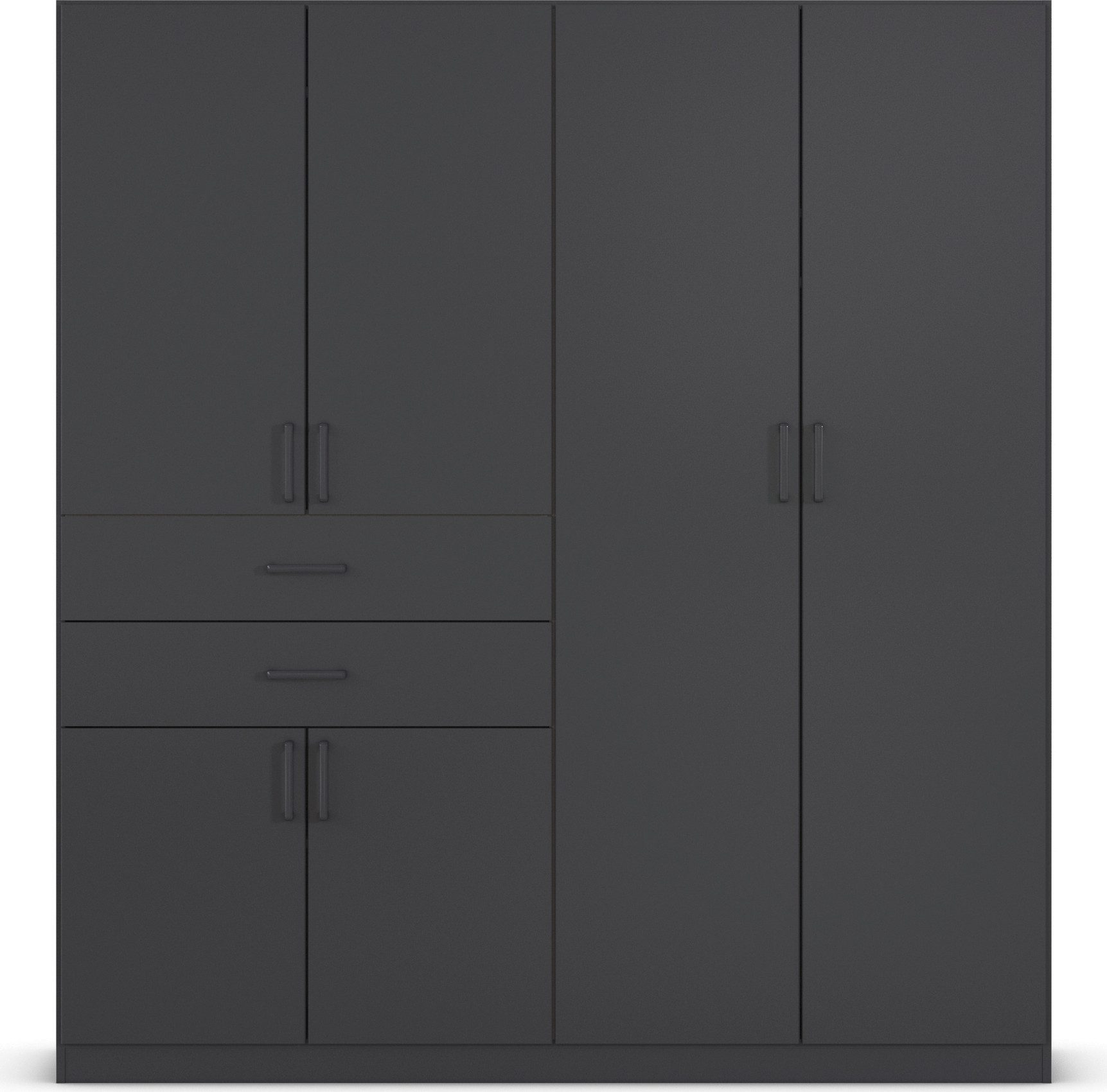 rauch Draaideurkast Kledingkast kast garderobe MAIKA met decor-front 2 lades, in verschillende breedtes, hoogtes, kleuren, made in germany