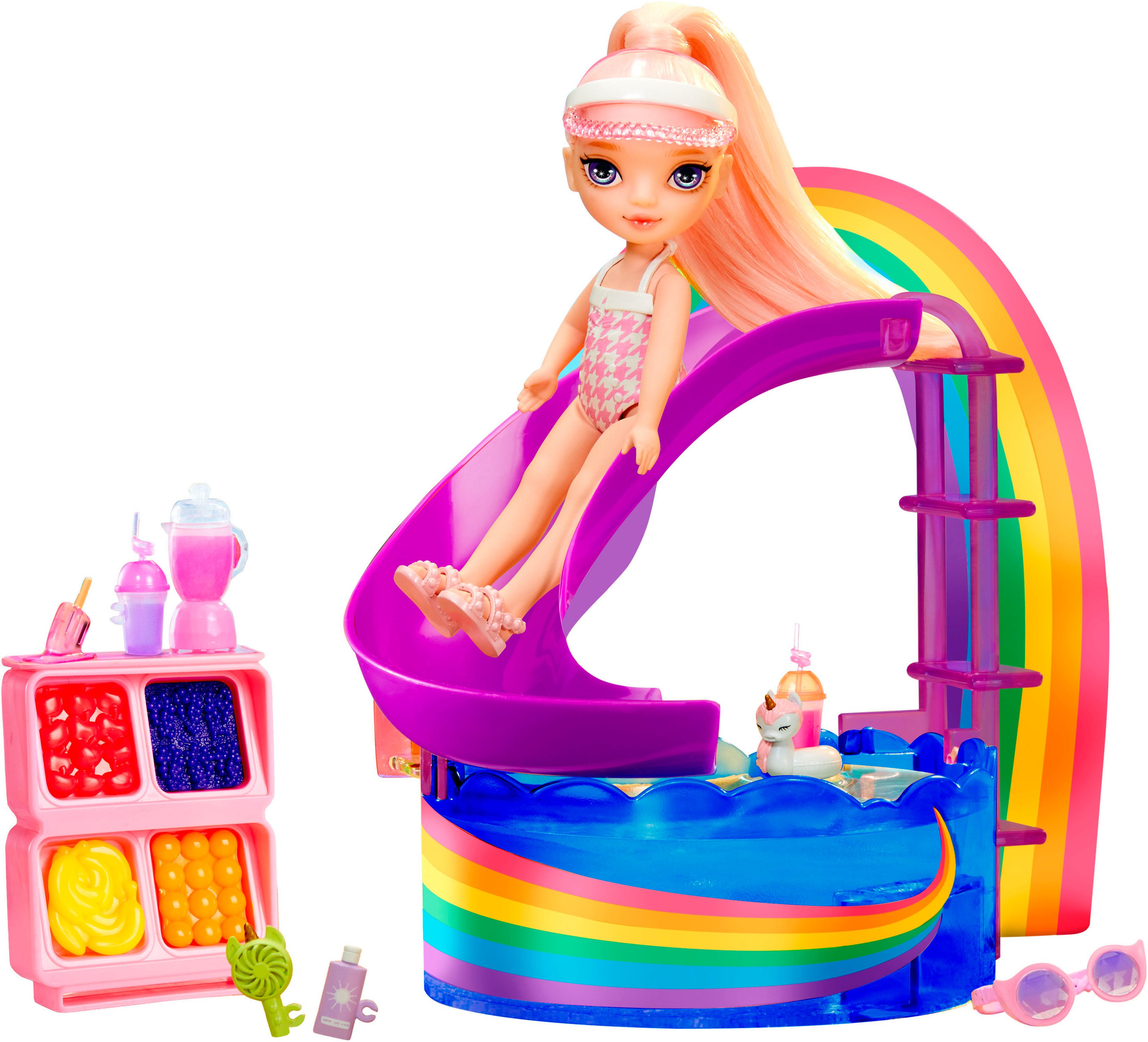 RAINBOW HIGH Mini-pop Rainbow High Little Pool Day with Blush Playset