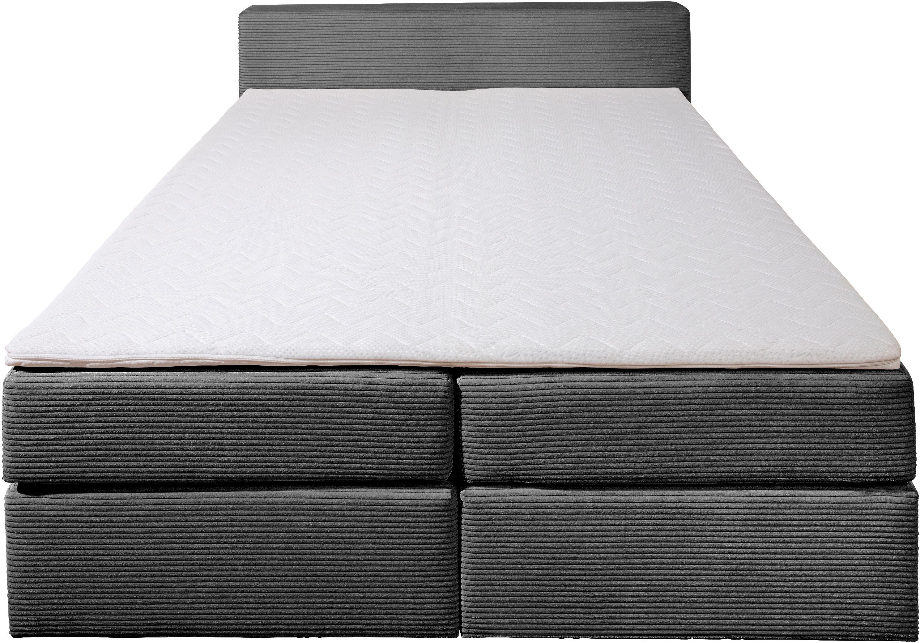 andas Boxspring Åby In cord bekleding, optioneel met en zonder matras verkrijgbaar